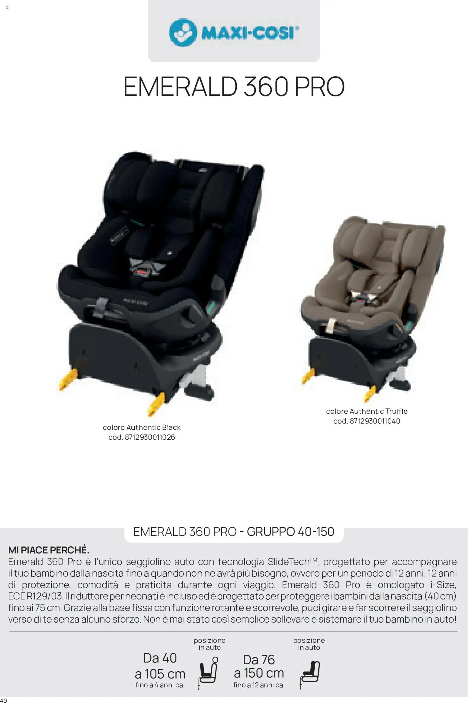 Prenatal volantino Seggiolini auto Volantino in Italy