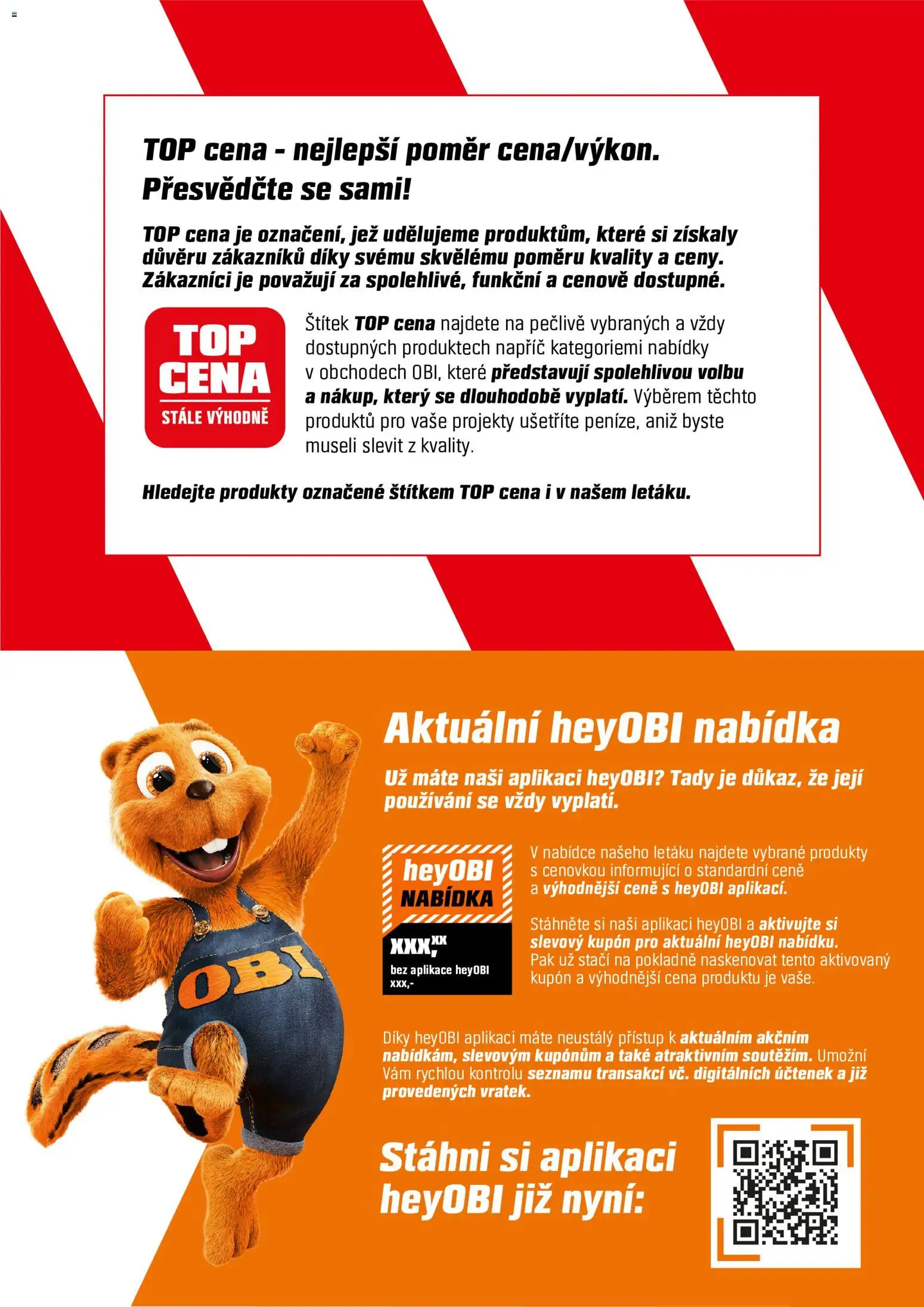 OBI leták Leták in Česko