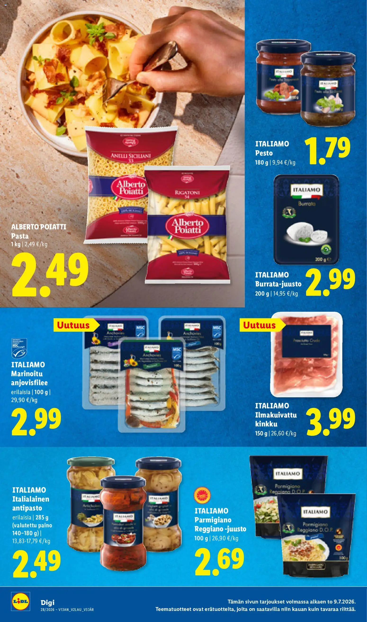 🛍️ Lidl tarjoukset alkaen 09/07/2026 » Katso huipputarjoukset ja säästä jo tänään! 💰 | Suomi