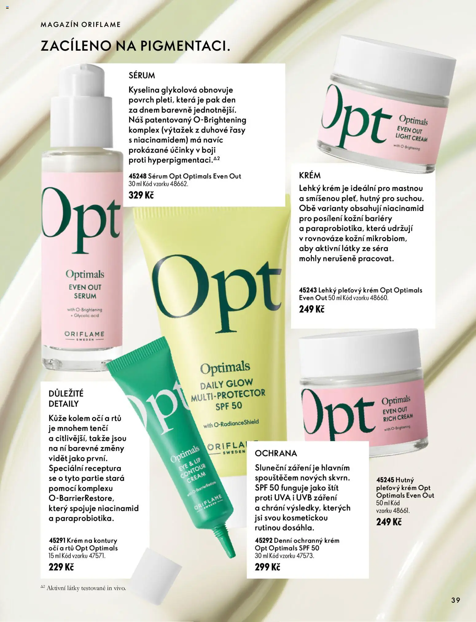 Oriflame katalog Novage+ Proceuticals Leták in Česko