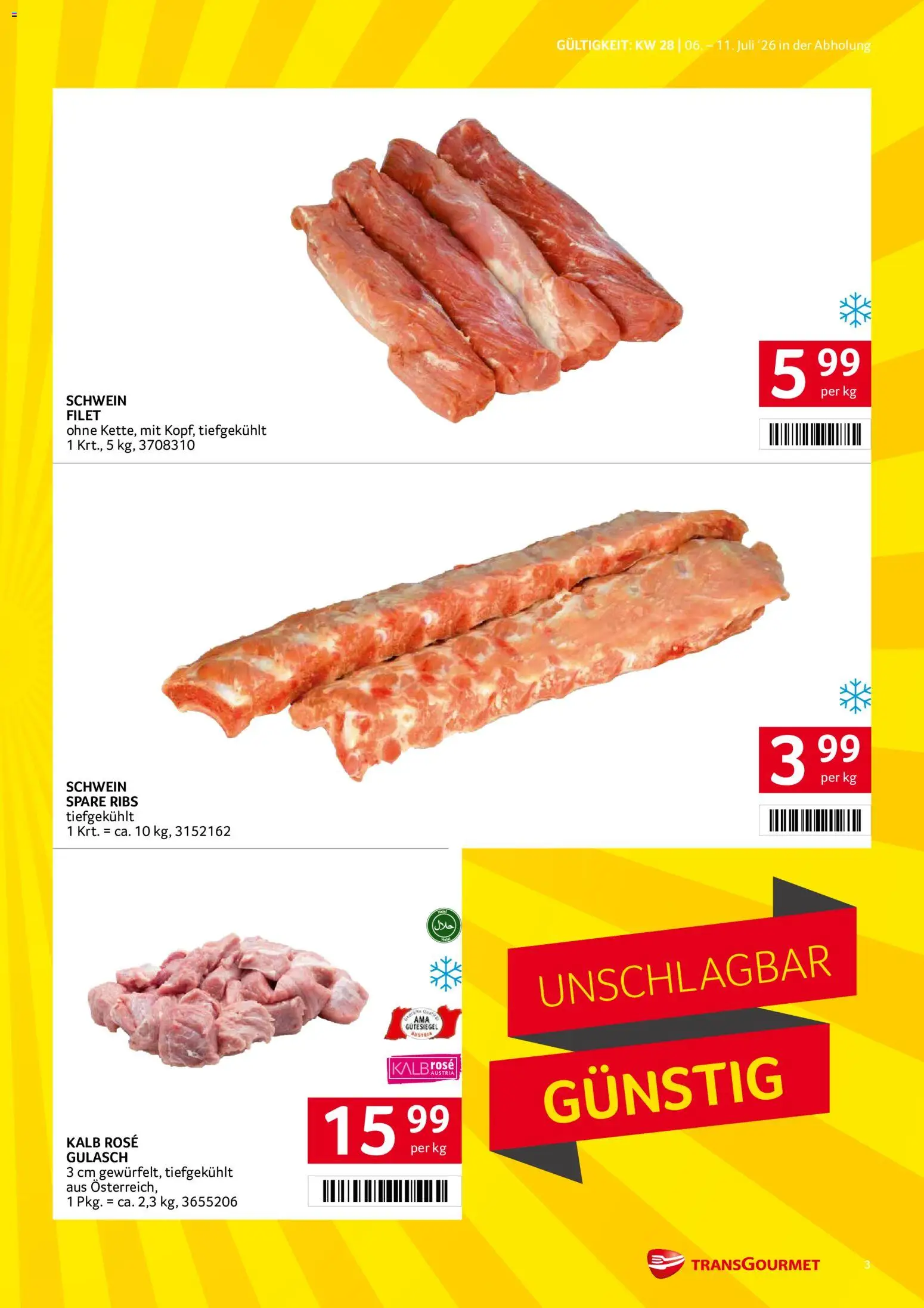 Die besten Angebote | Transgourmet Flugblatt ab 06.07.2026 | - Jetzt stöbern! | Österreich