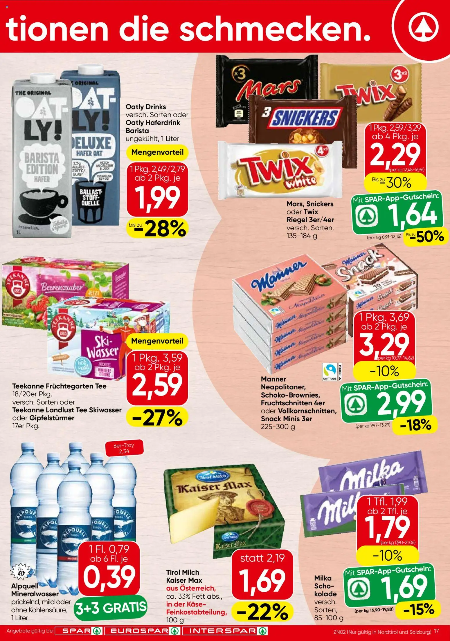 Spar Flugblatt Flugblatt in Österreich