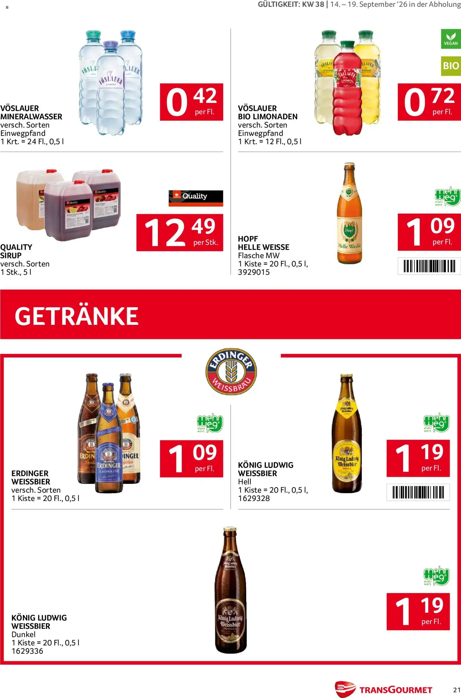 Transgourmet Flugblatt Flugblatt in Österreich