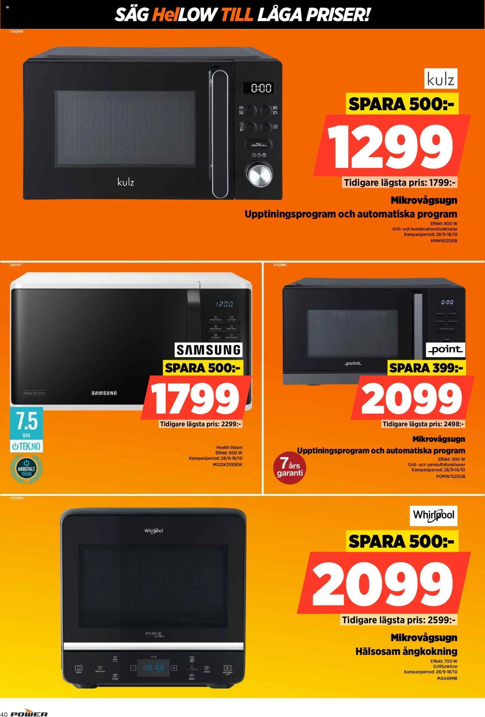 Power erbjudanden Reklamblad in Sverige
