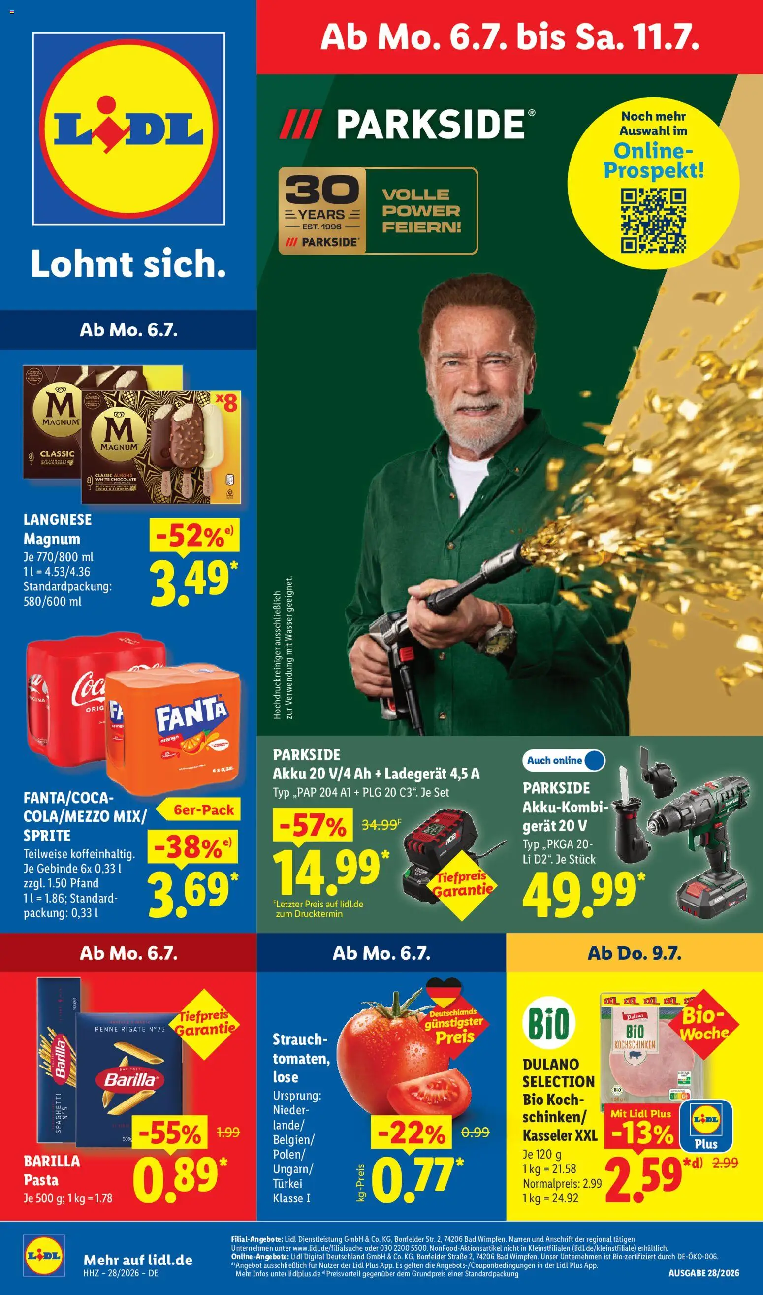 Lidl Prospekt | 06.07.2026 | Wie erhält man einen begrenzten Rabatt? | Deutschland