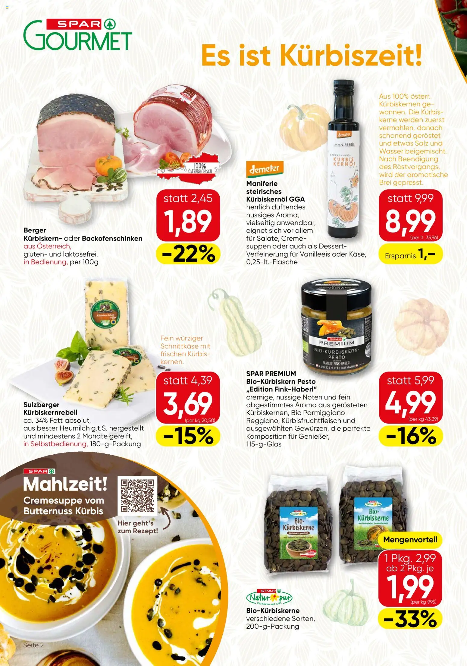 SPAR Gourmet Flugblatt Flugblatt in Österreich
