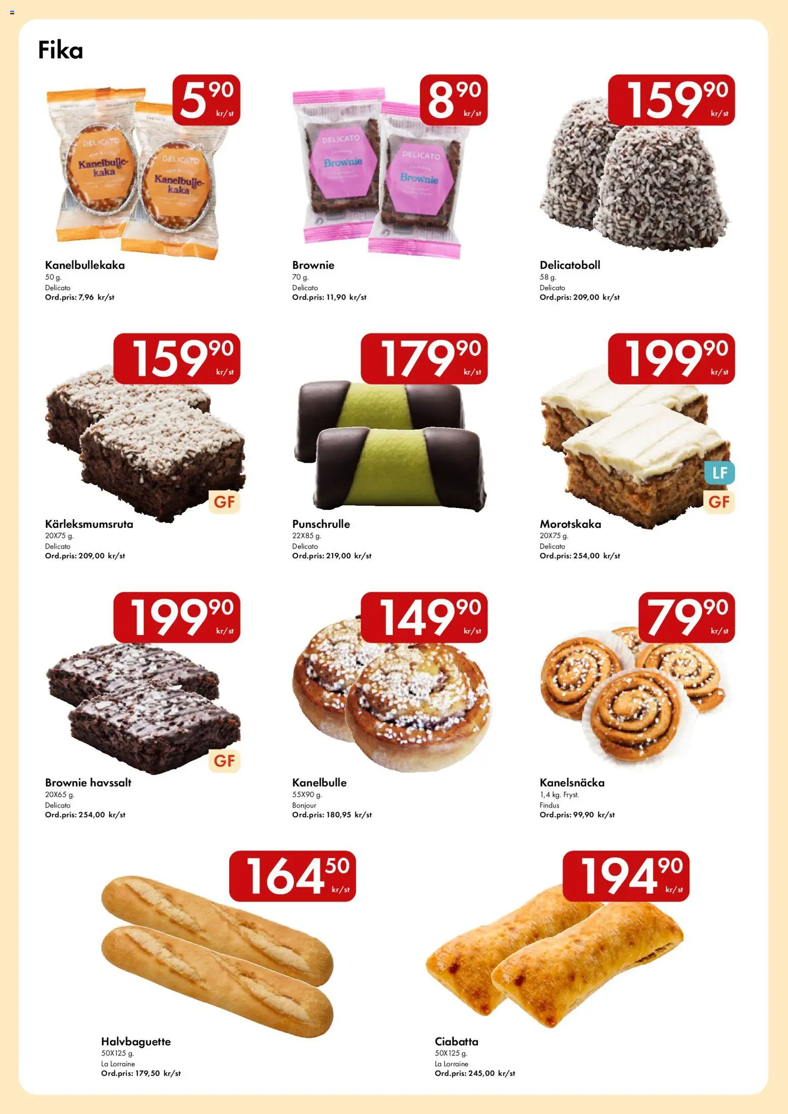 Snabbgross erbjudanden Reklamblad in Sverige