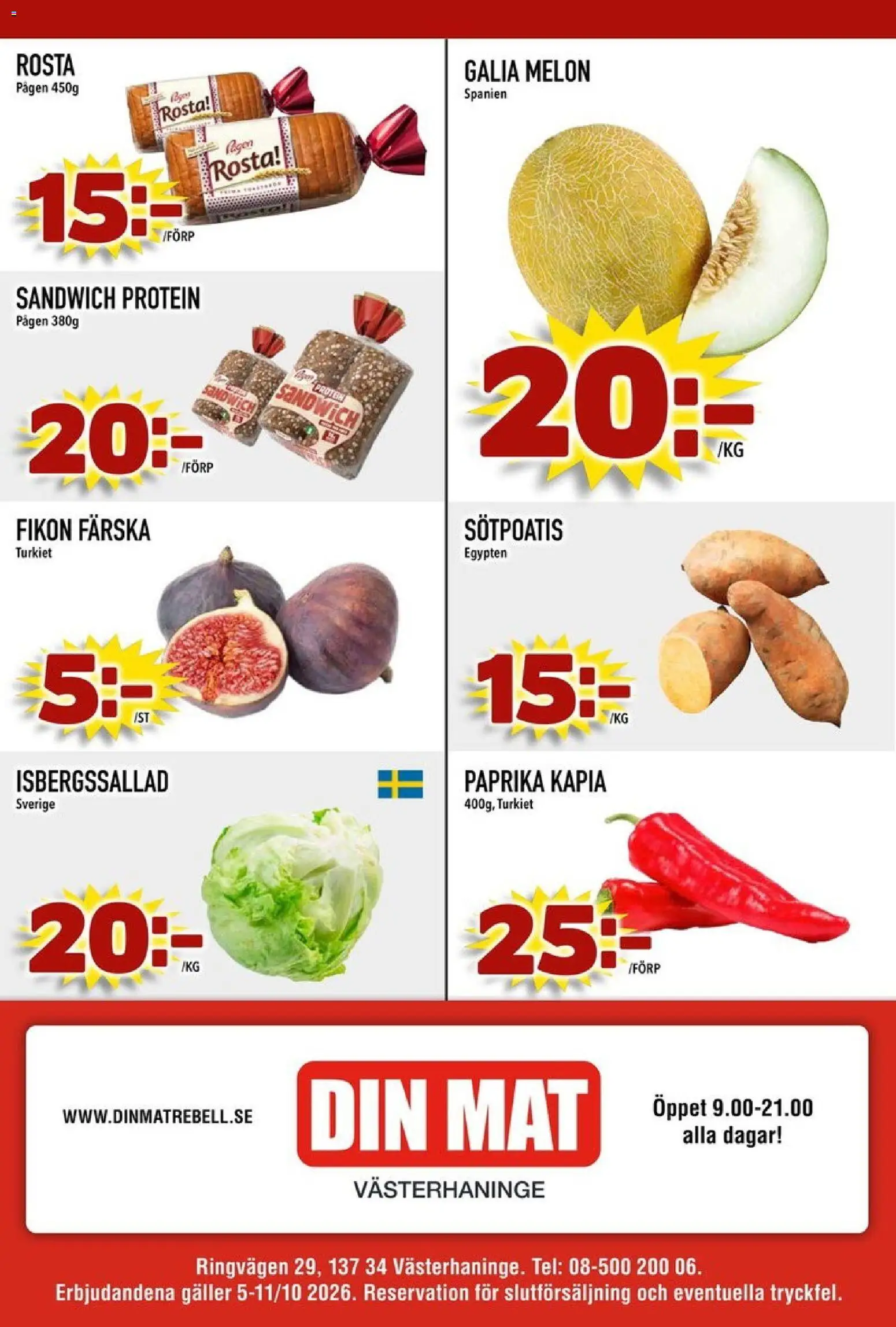 Din Mat erbjudanden Reklamblad in Sverige