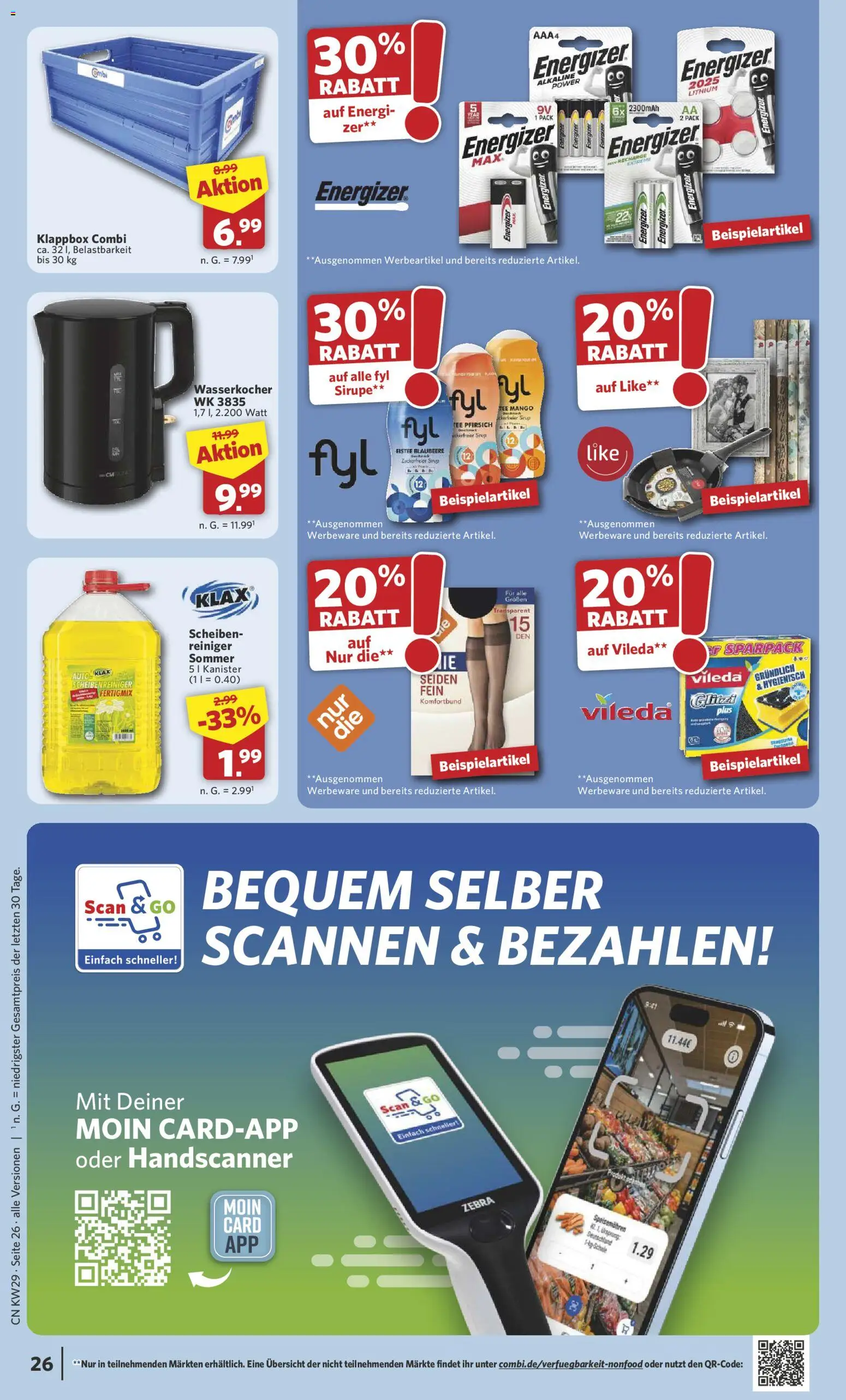 Combi Prospekt | 13.07.2026 | Wie erhält man einen begrenzten Rabatt? | Deutschland