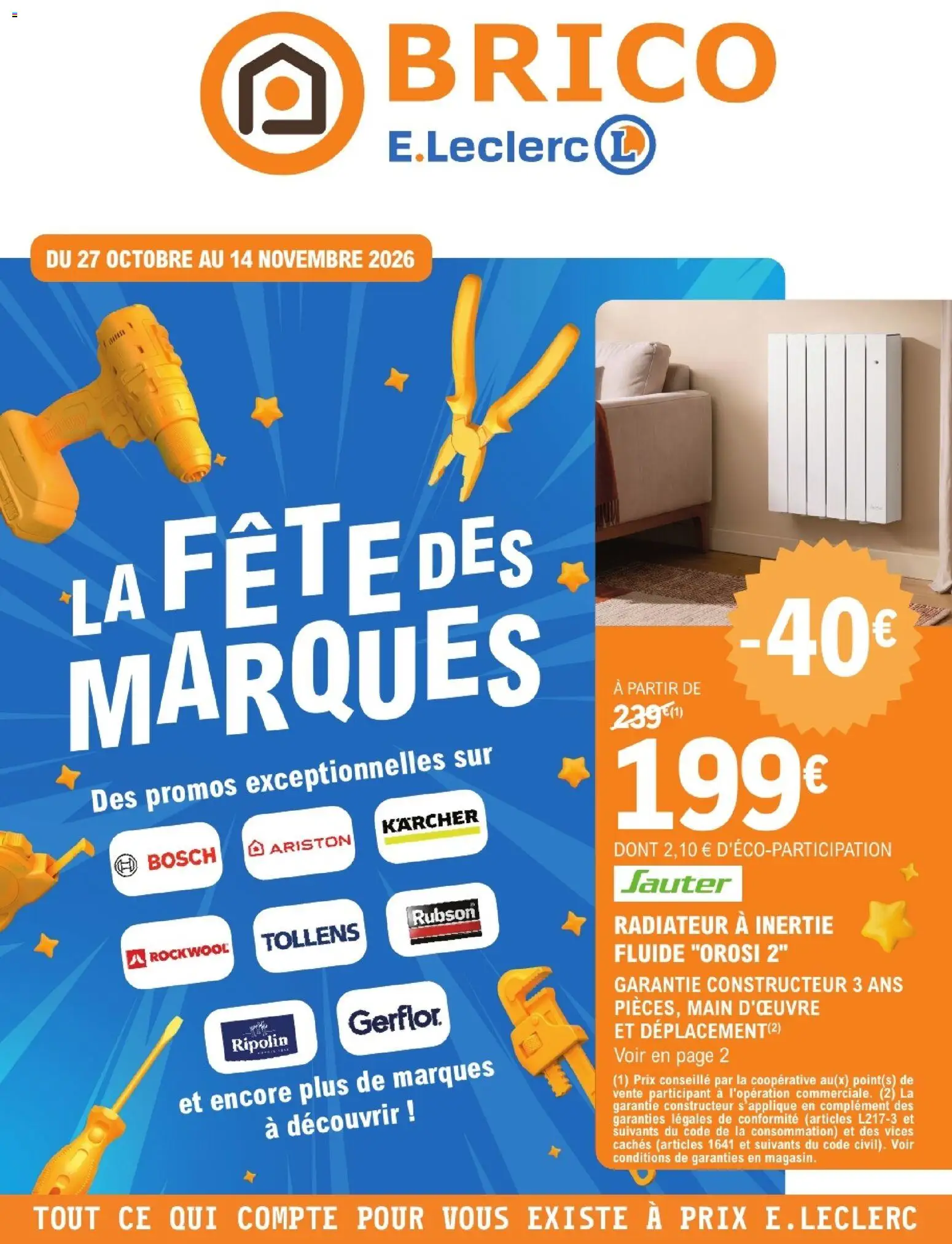 Brico E.Leclerc catalogue Catalogue in France