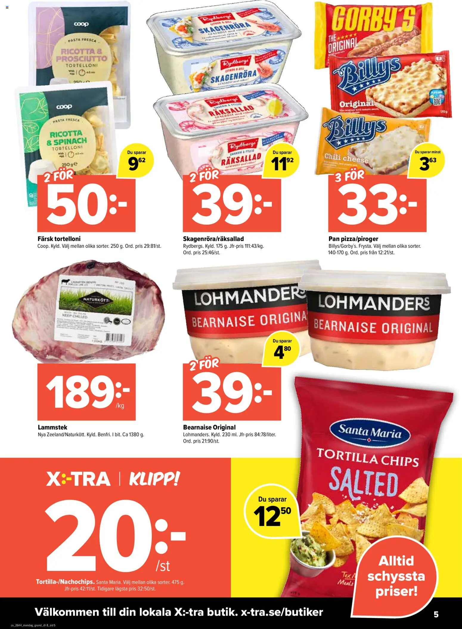 Coop X:-TRA erbjudanden Reklamblad in Sverige