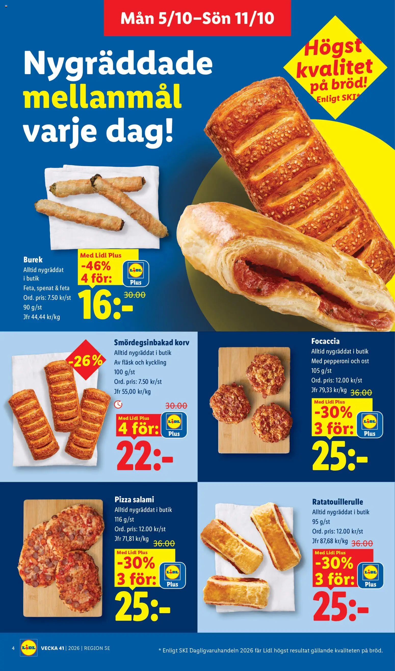 Lidl erbjudanden Reklamblad in Sverige