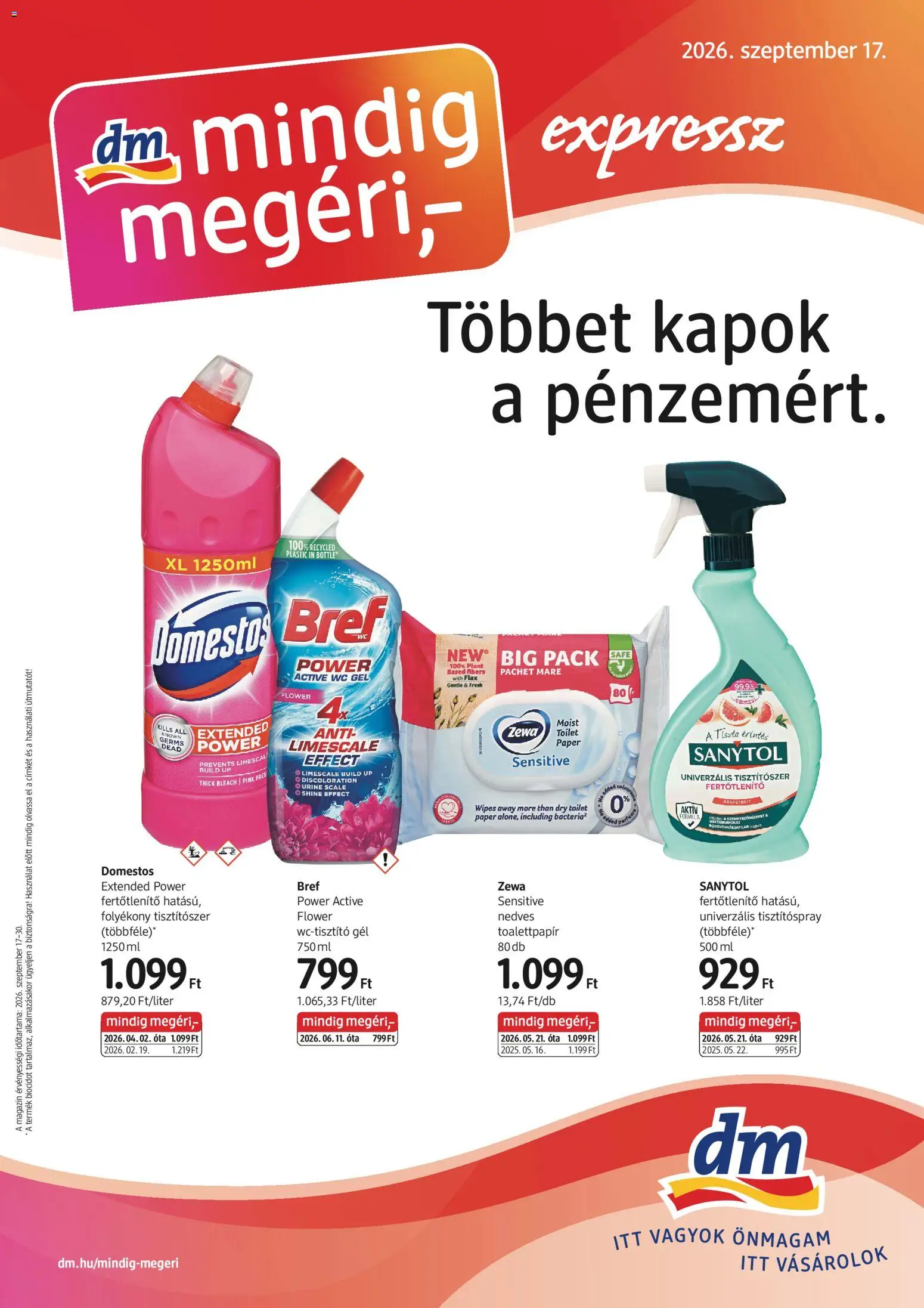 DM Drogerie Markt akciós újság Akciós újság in Magyarország