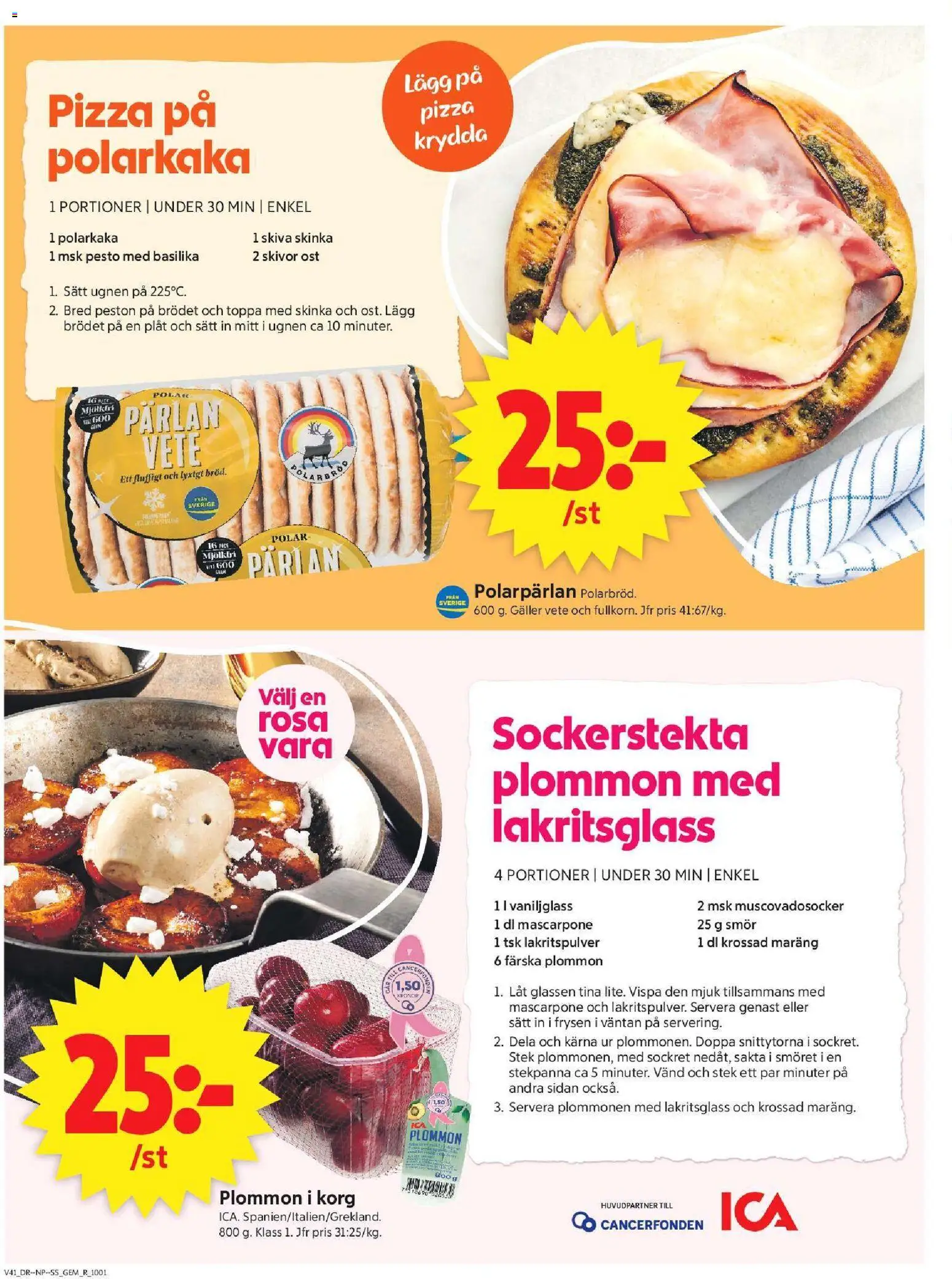ICA Supermarket erbjudanden Reklamblad in Sverige