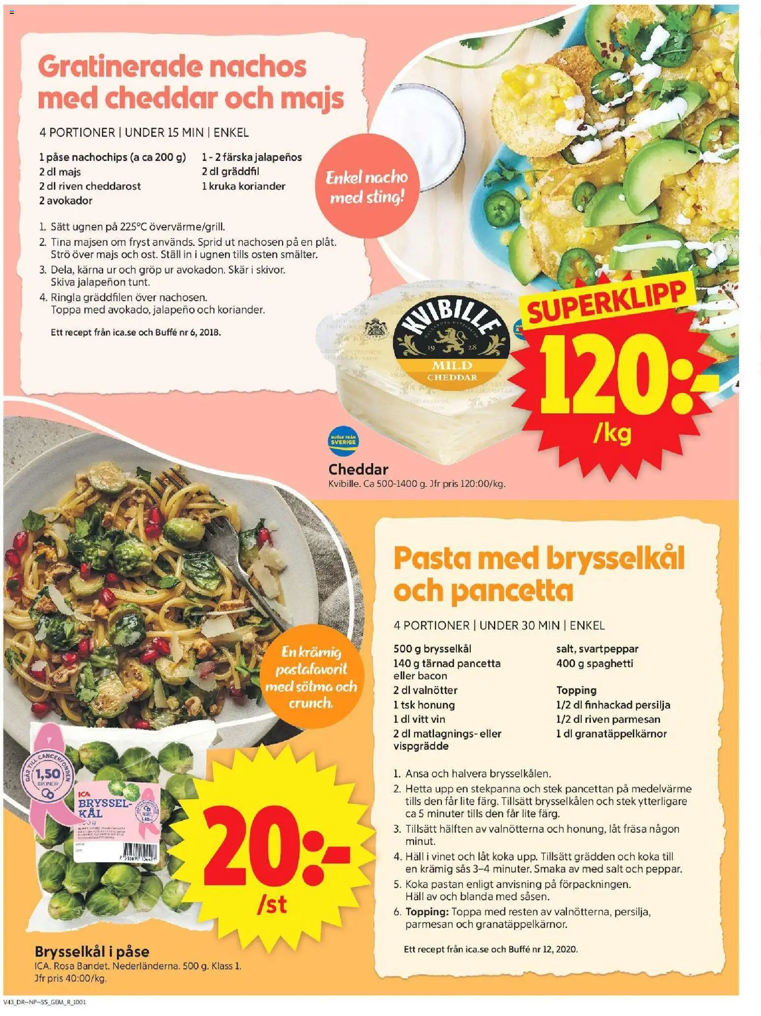 ICA Supermarket erbjudanden Reklamblad in Sverige