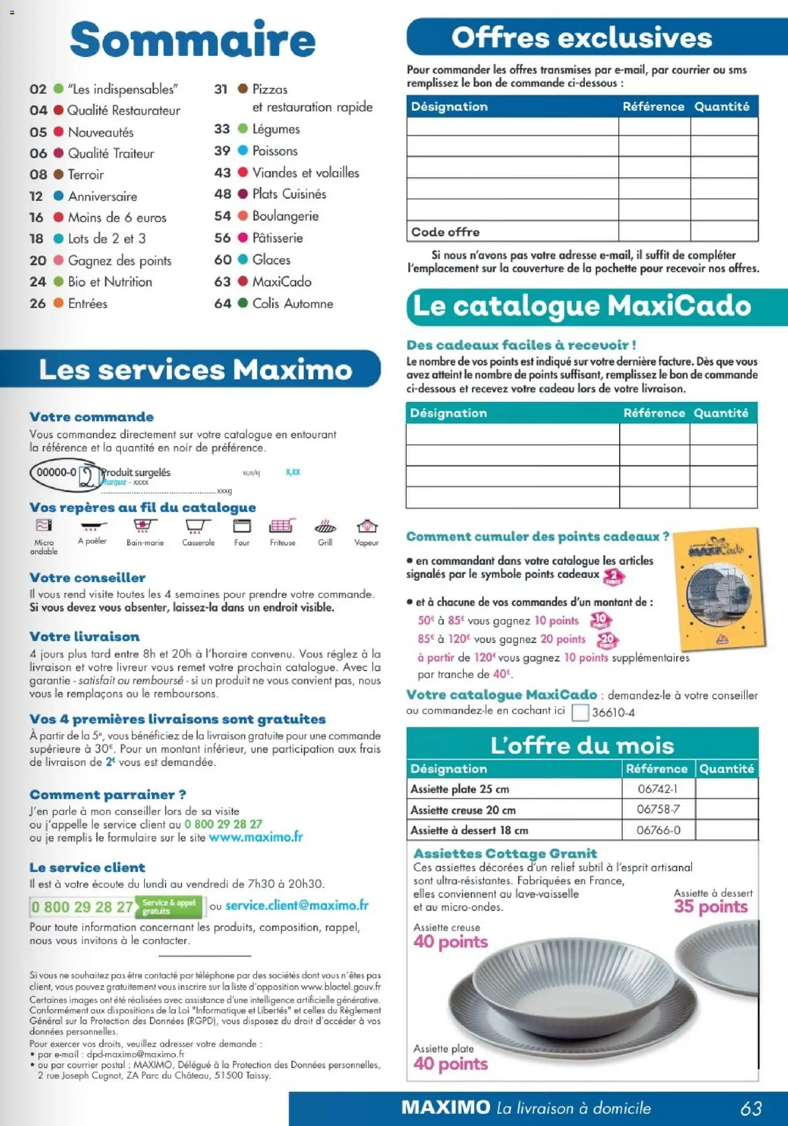Maximo catalogue Catalogue in France