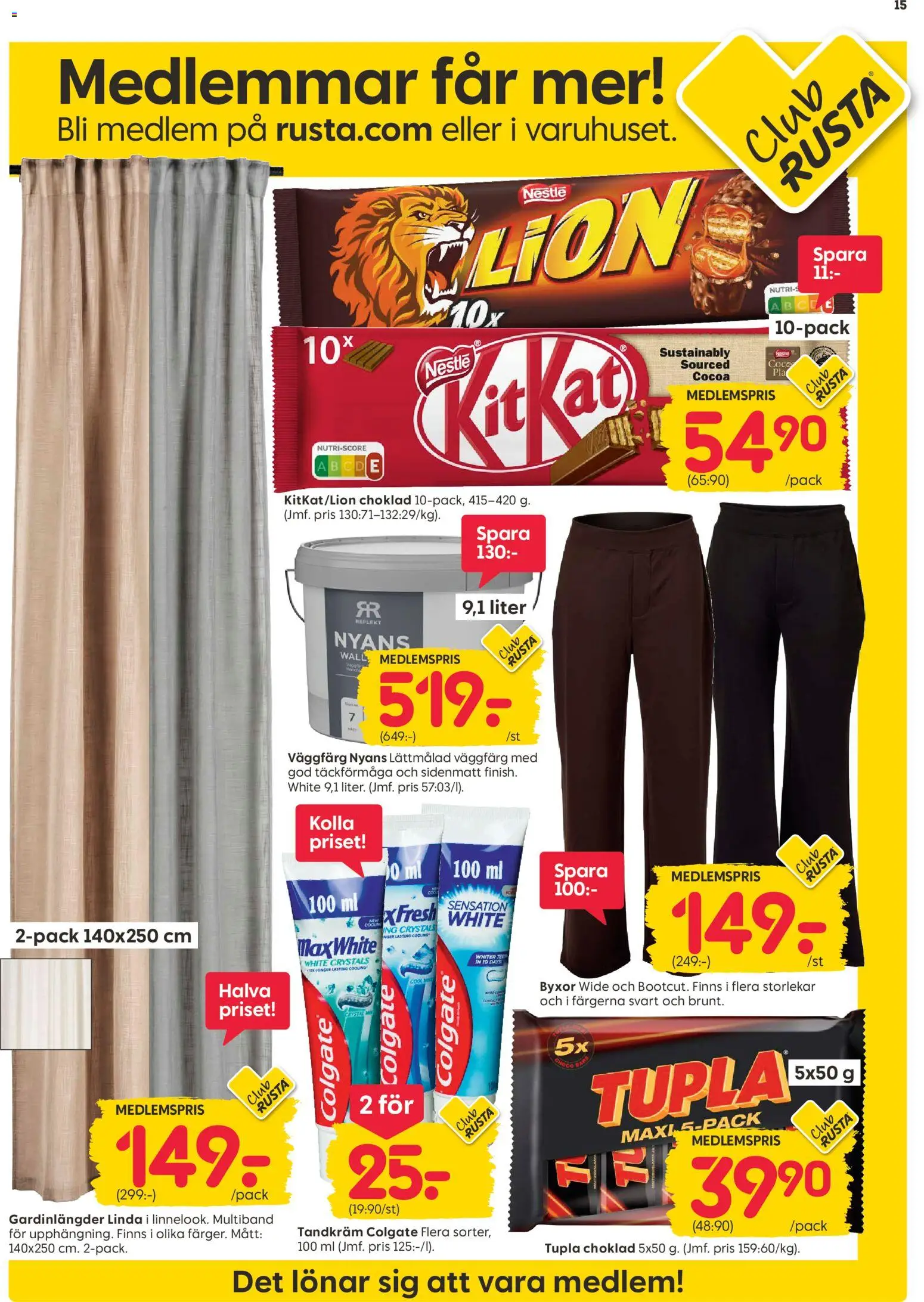 Rusta erbjudanden Reklamblad in Sverige