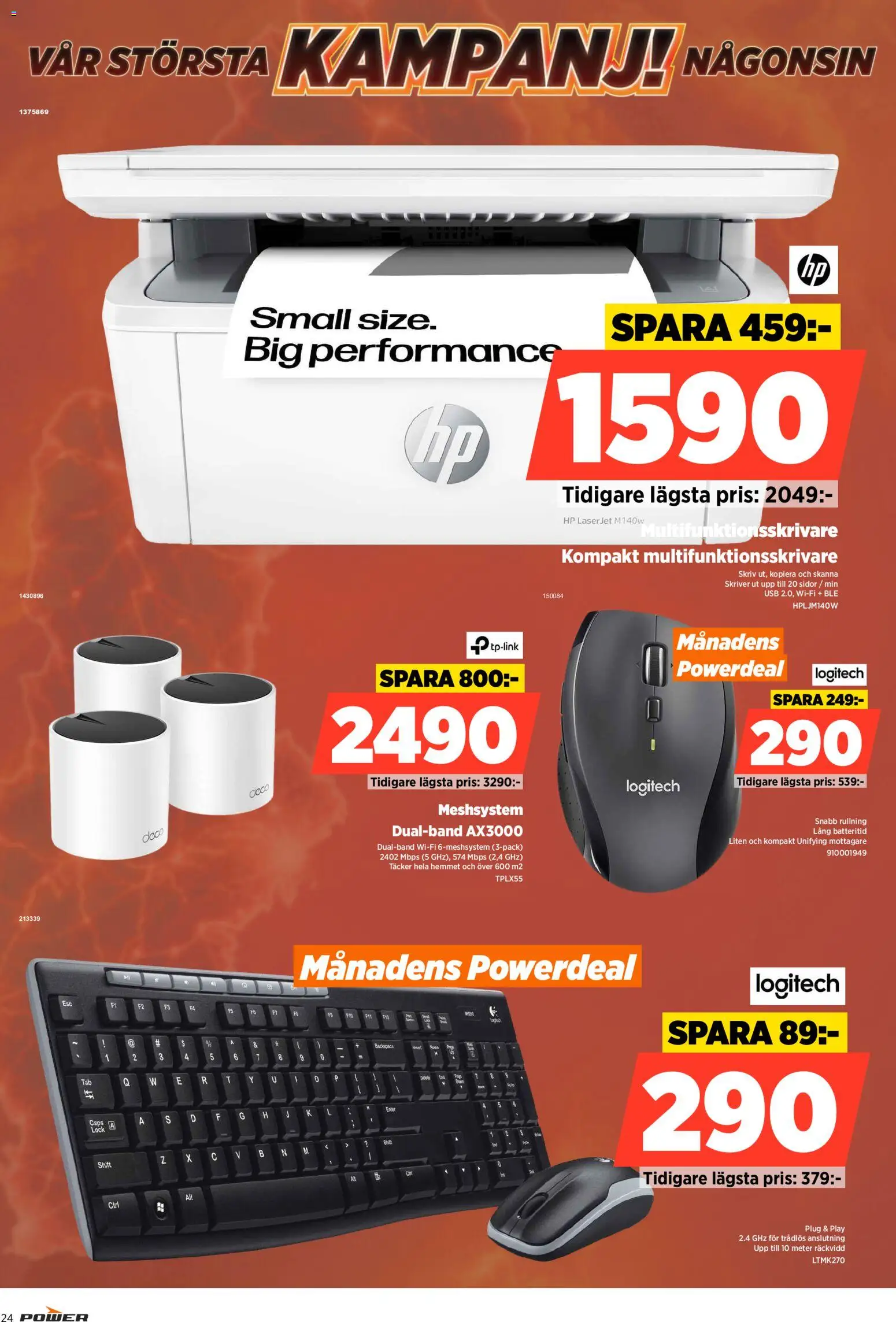 Power erbjudanden Reklamblad in Sverige