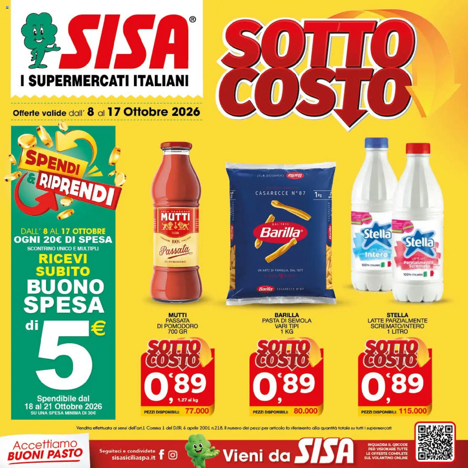 SISA volantino Volantino in Italy