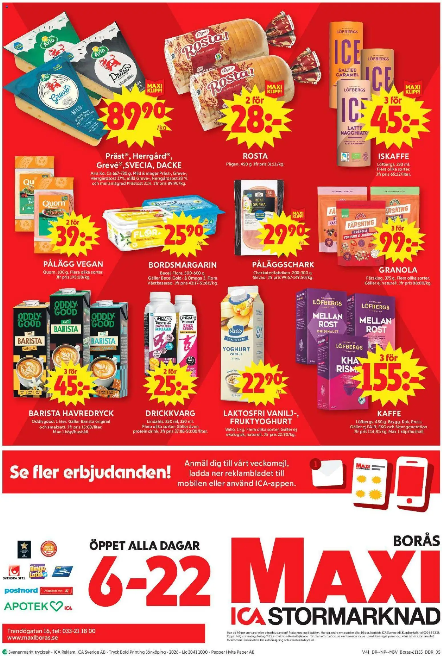 ICA Maxi erbjudanden Reklamblad in Sverige