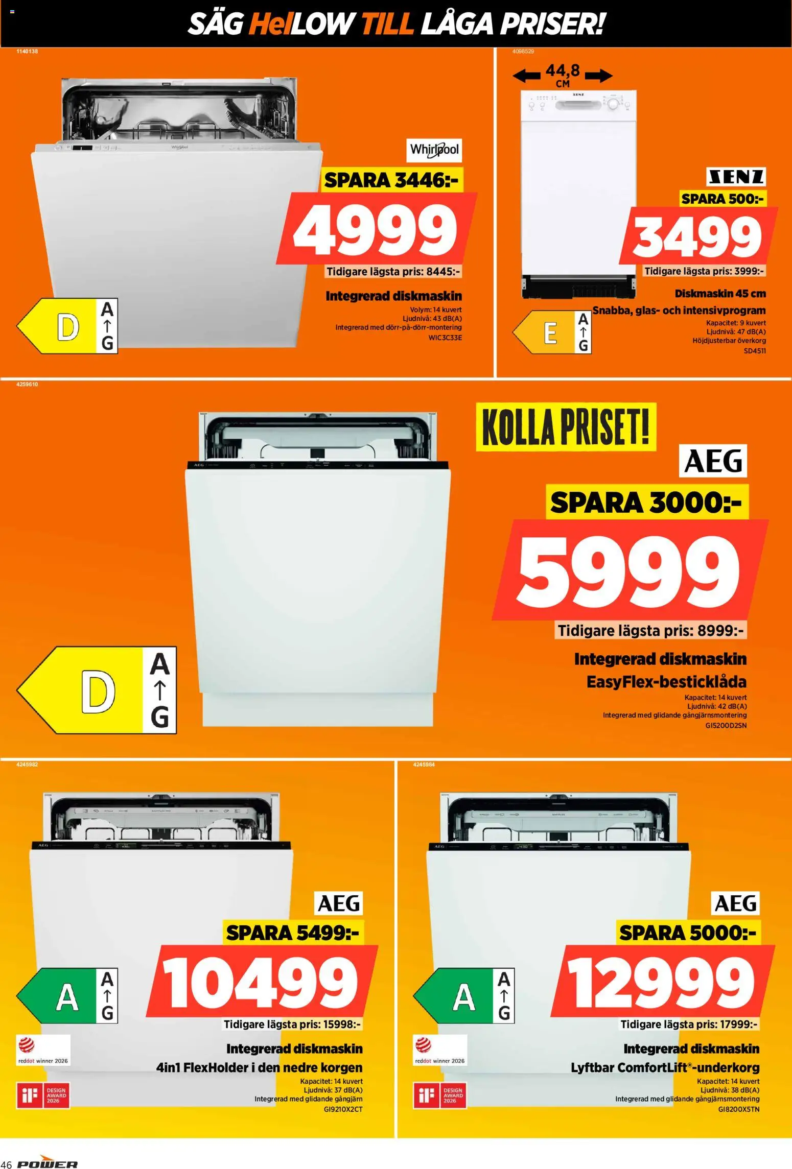 Power erbjudanden Reklamblad in Sverige