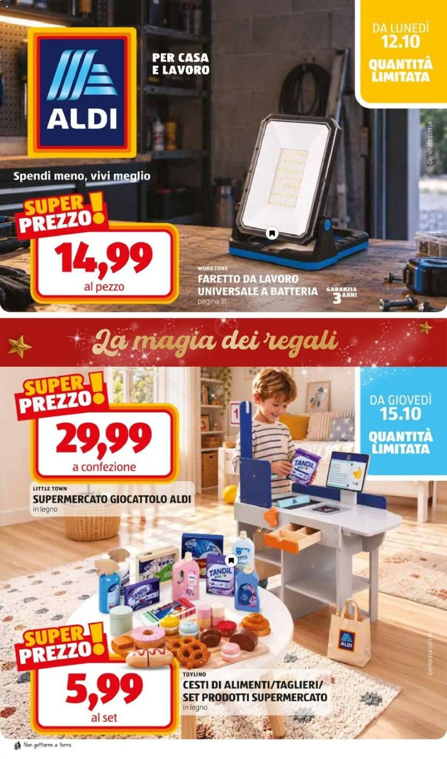 Aldi volantino Volantino in Italy