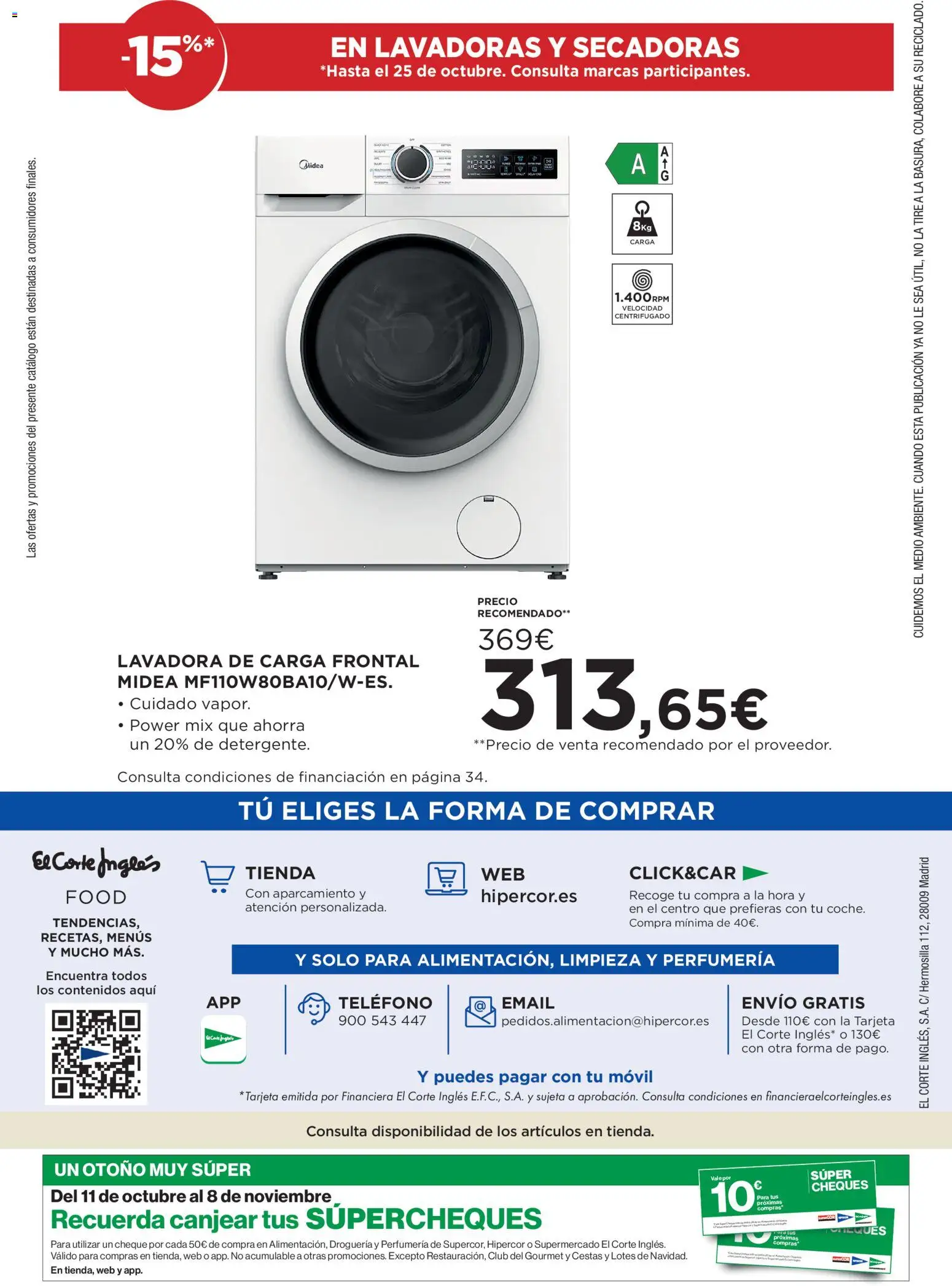 Hipercor catálogo Folleto in España