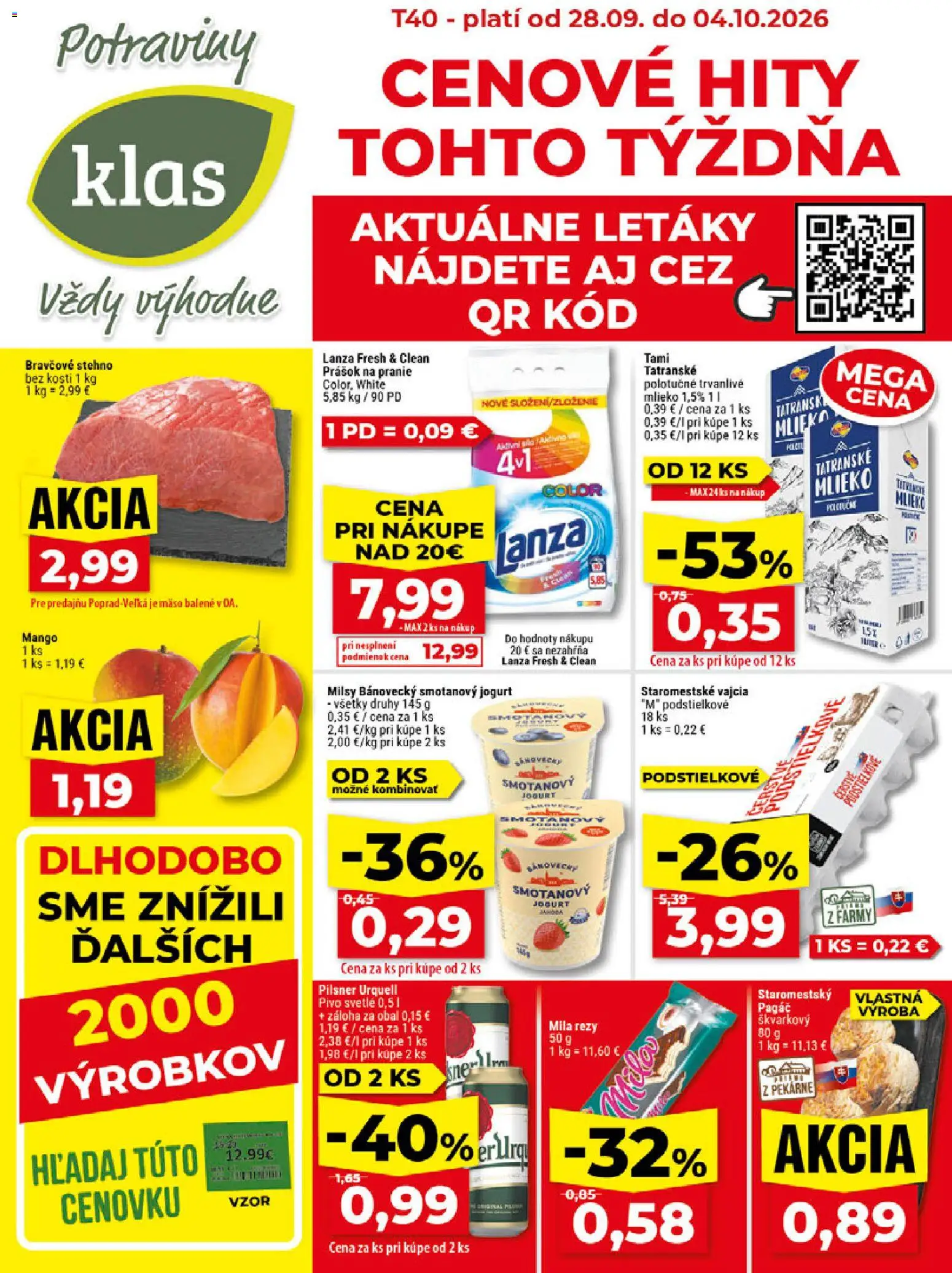 Klas leták Leták in Slovensko
