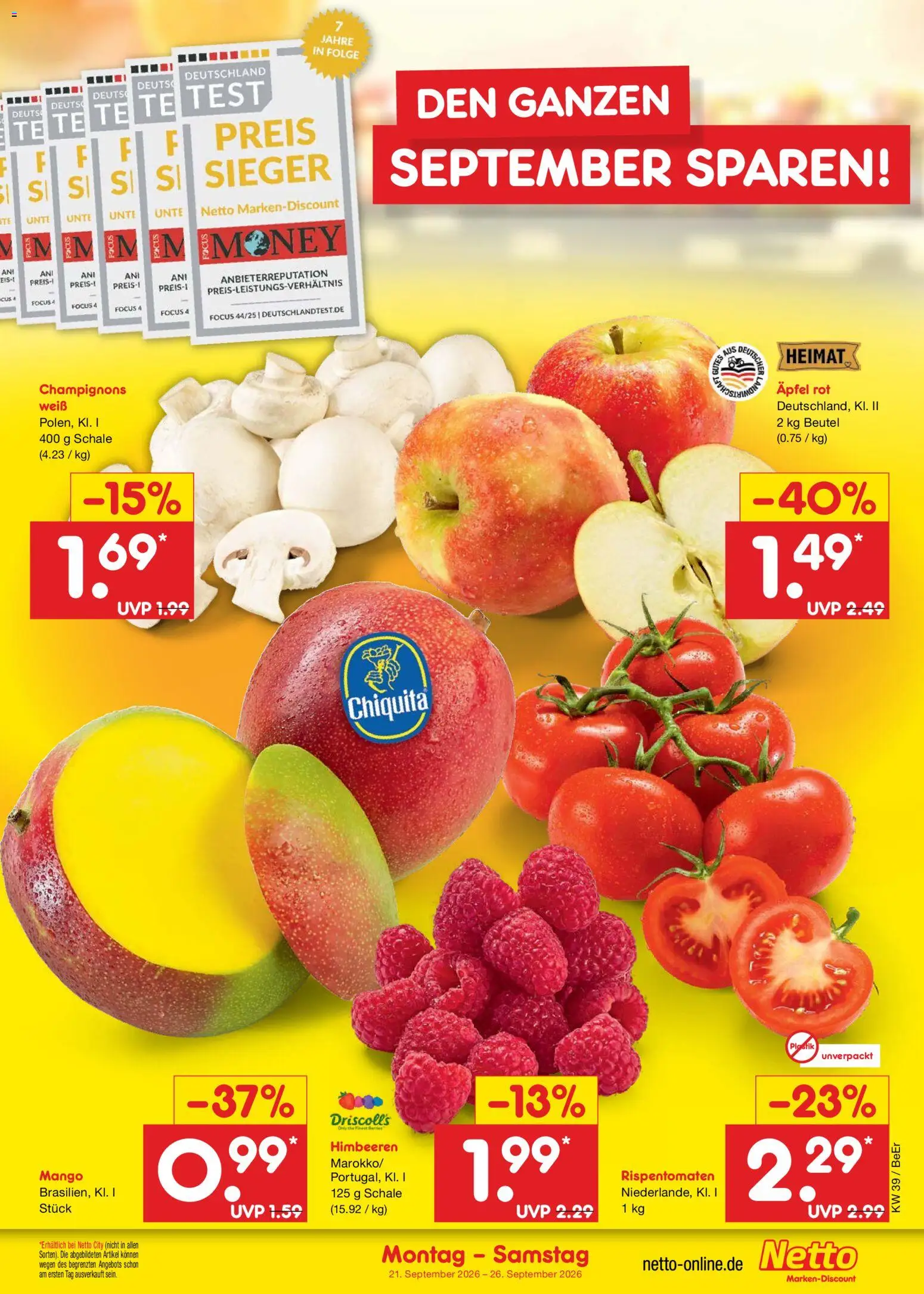 Netto Marken-Discount Prospekt Prospekt in Deutschland