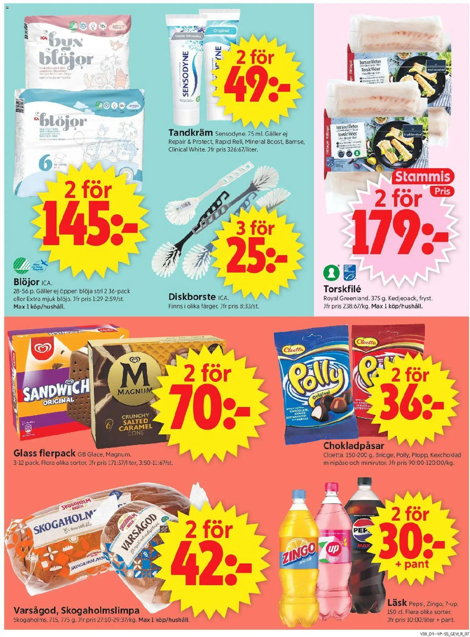ICA Supermarket erbjudanden Reklamblad in Sverige