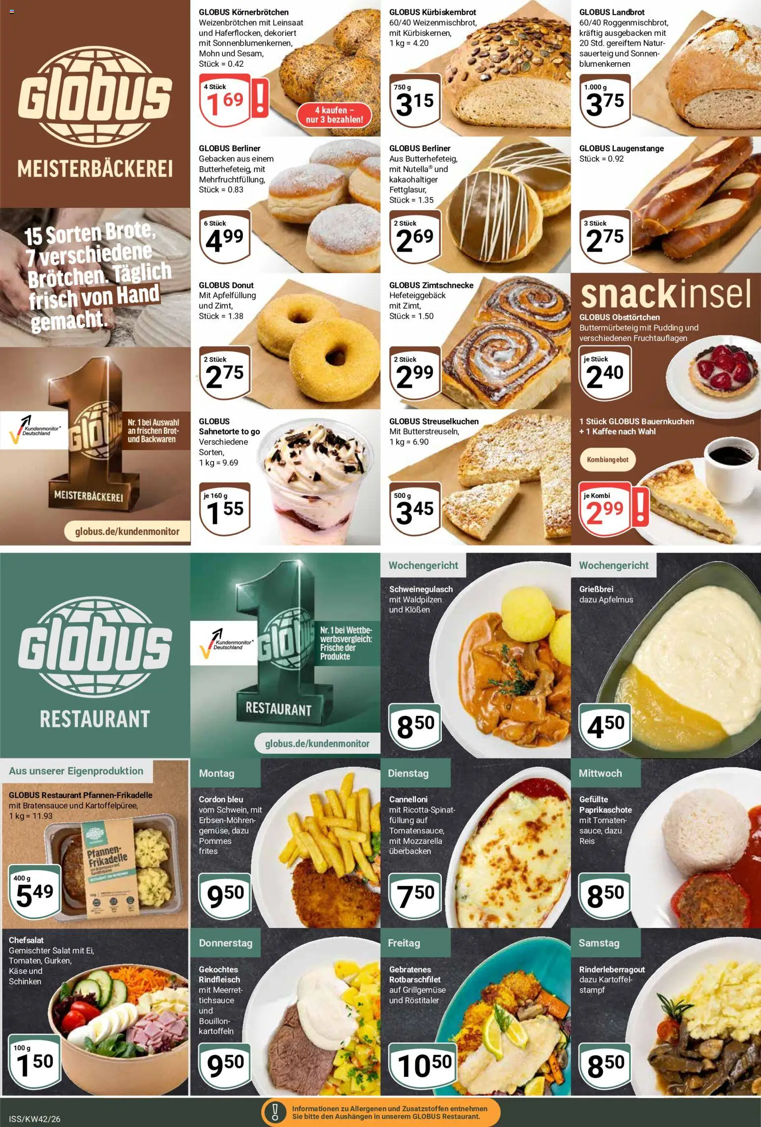 Globus Prospekt Prospekt in Deutschland