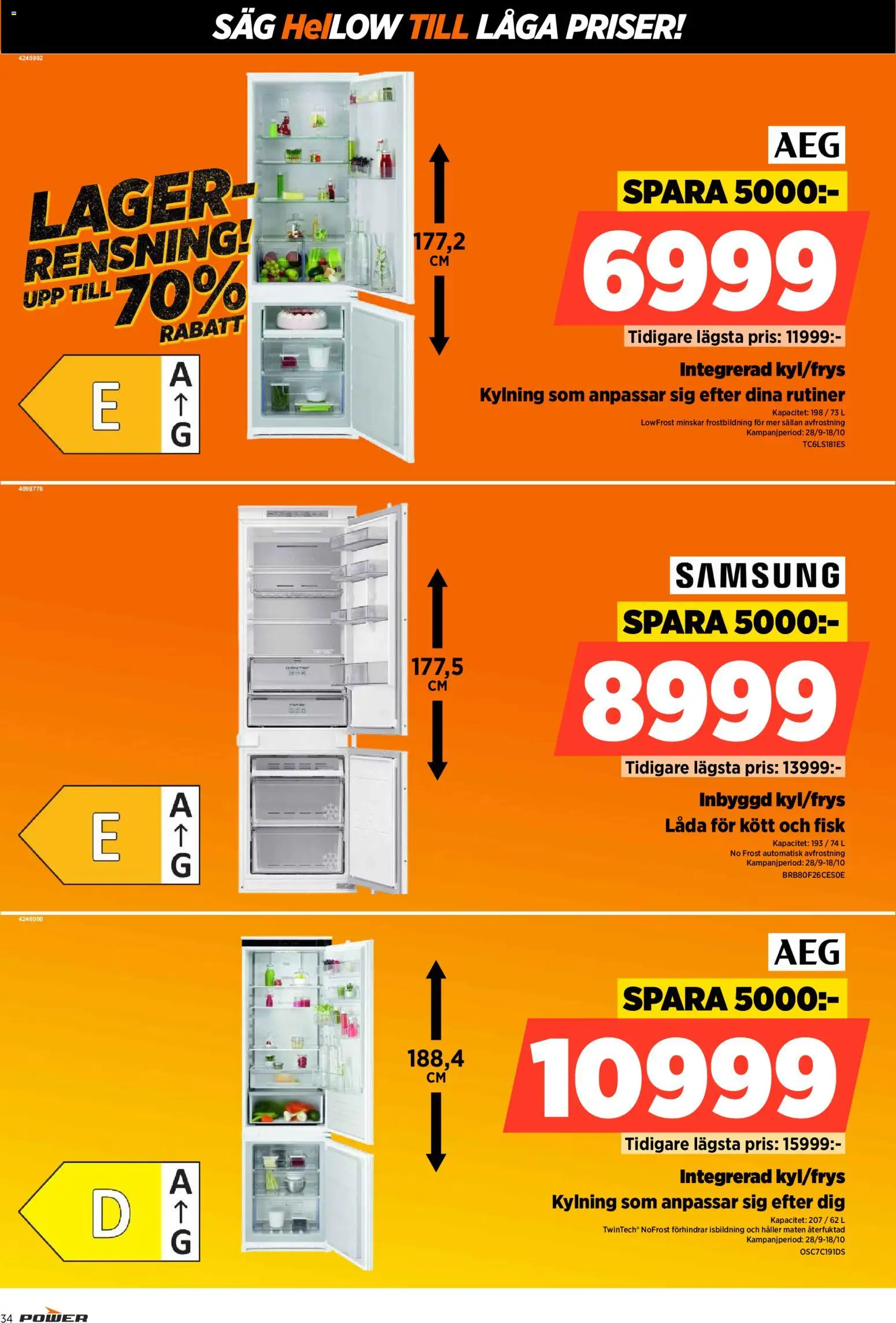Power erbjudanden Reklamblad in Sverige