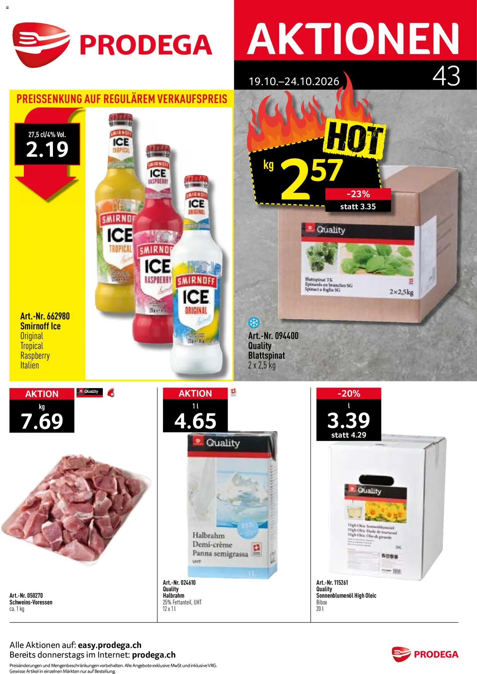Prodega aktionen Prospekt in Schweiz