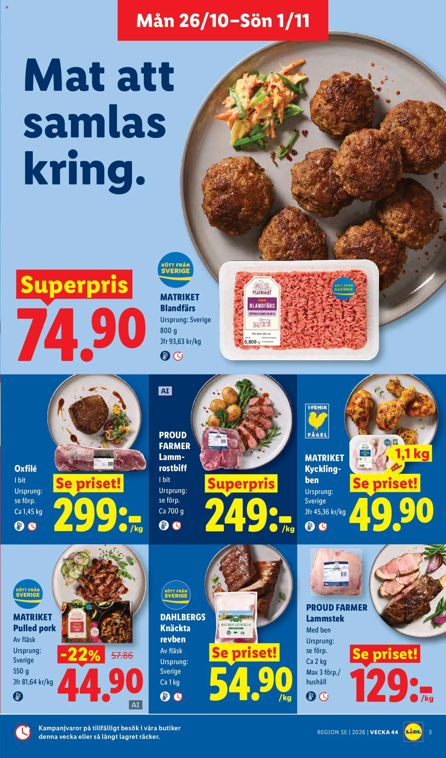 Lidl erbjudanden Reklamblad in Sverige
