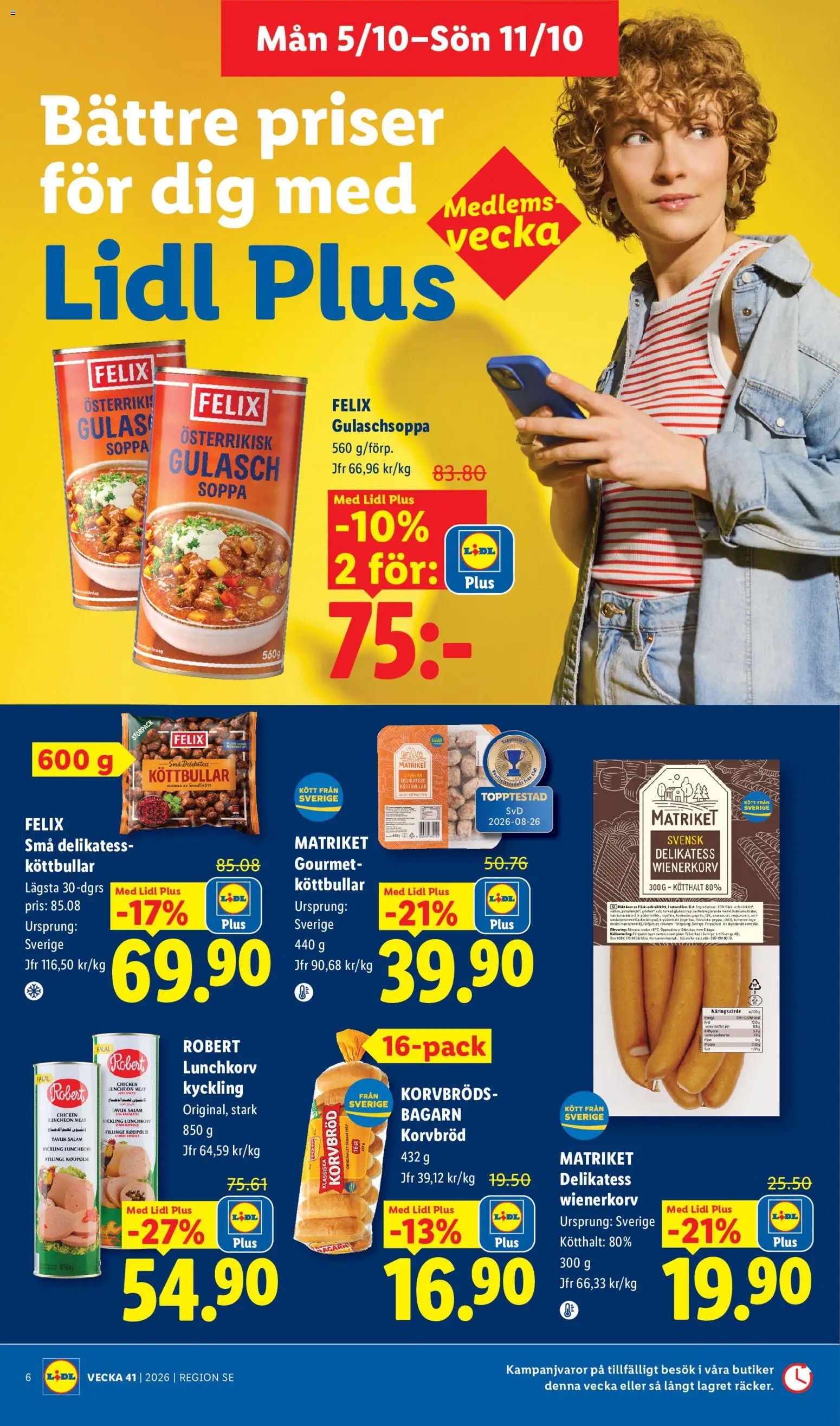 Lidl erbjudanden Reklamblad in Sverige