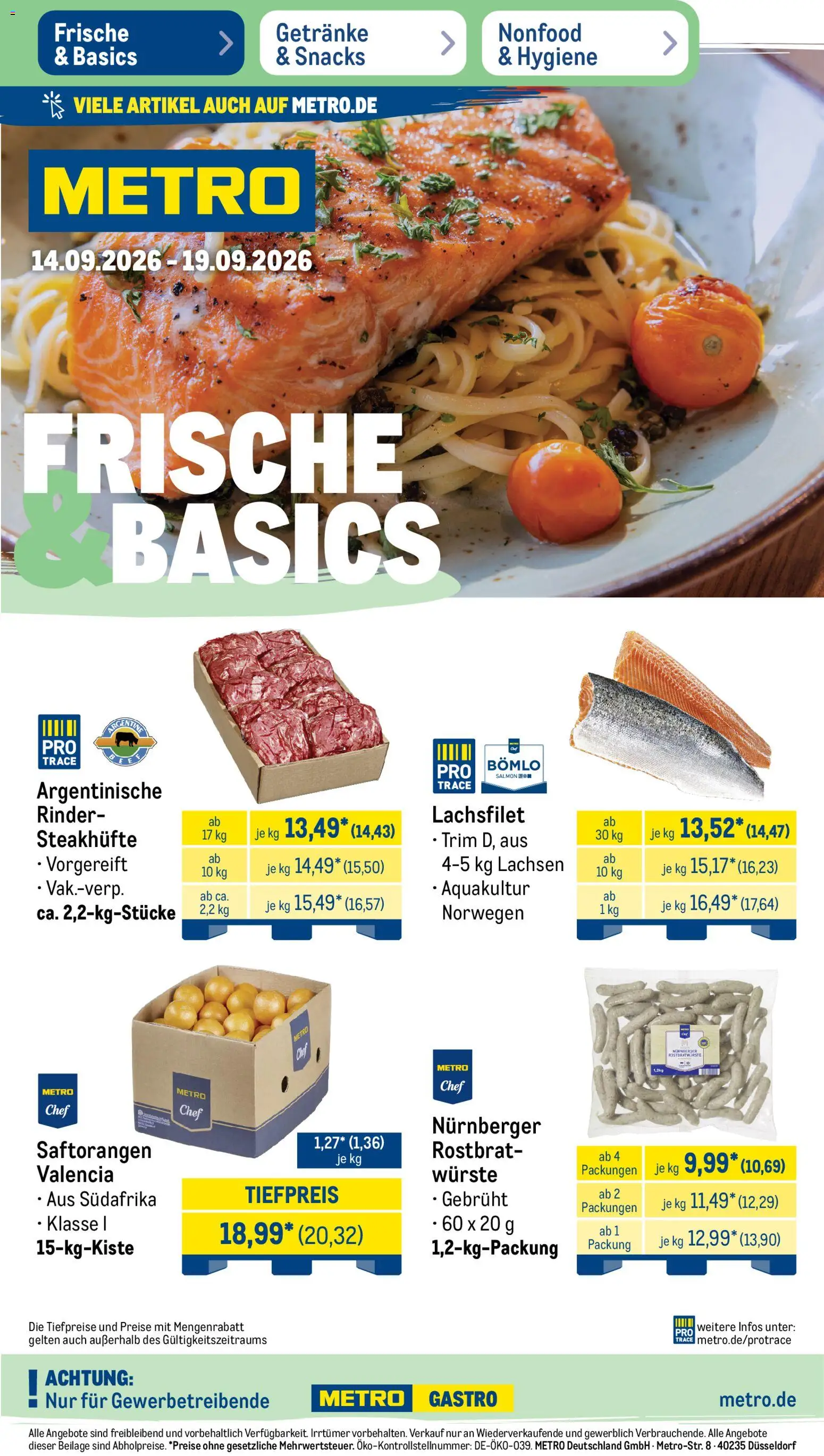 Metro Prospekt Prospekt in Deutschland