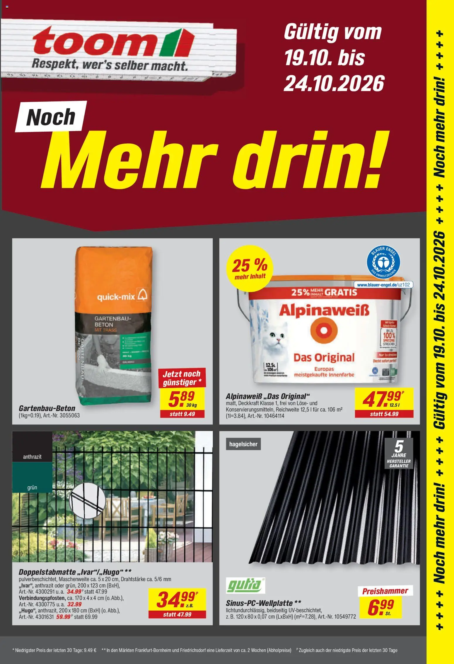 Toom Baumarkt Prospekt Prospekt in Deutschland