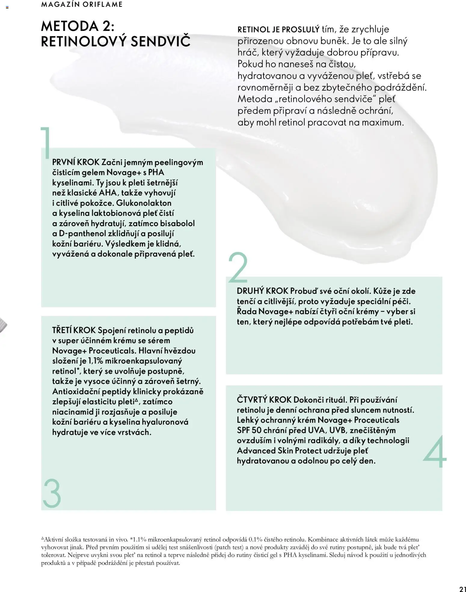 Oriflame katalog Novage+ Proceuticals Leták in Česko