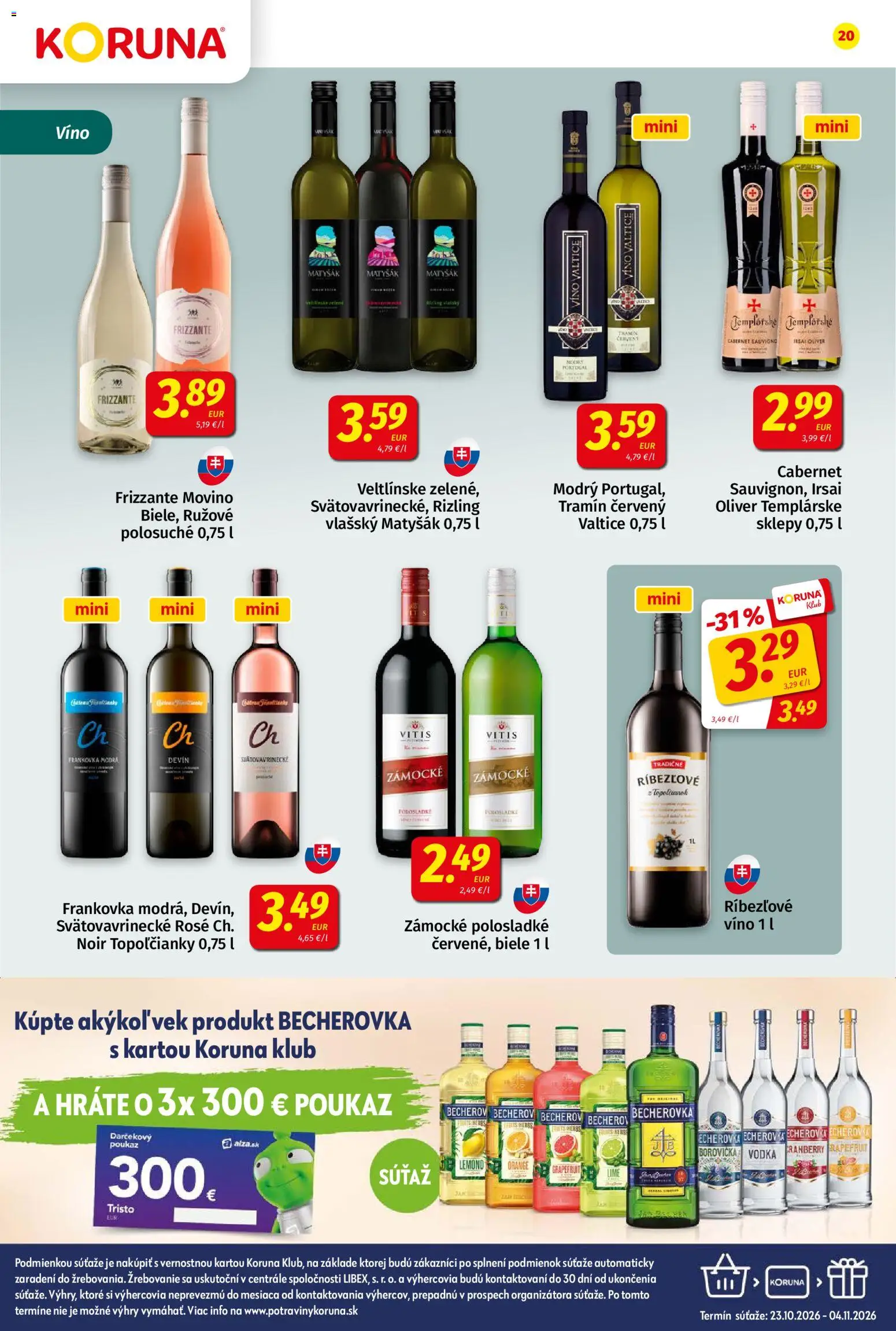Koruna leták Leták in Slovensko
