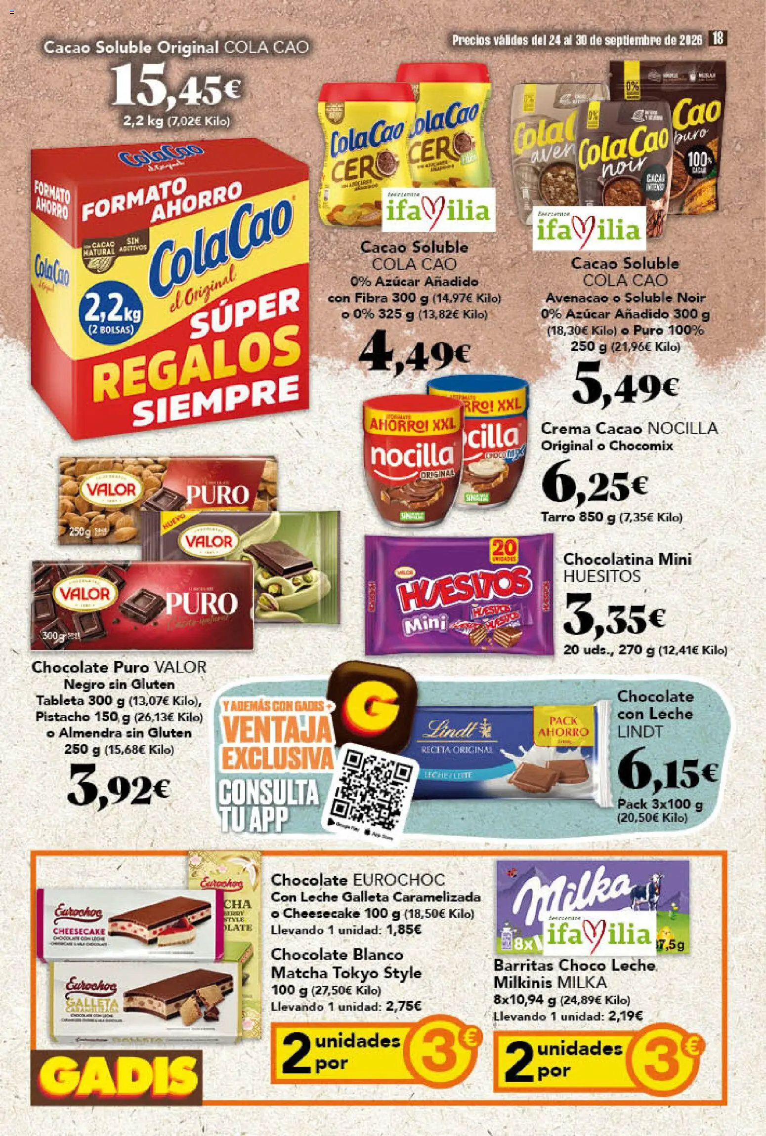 Gadis folleto Folleto in España