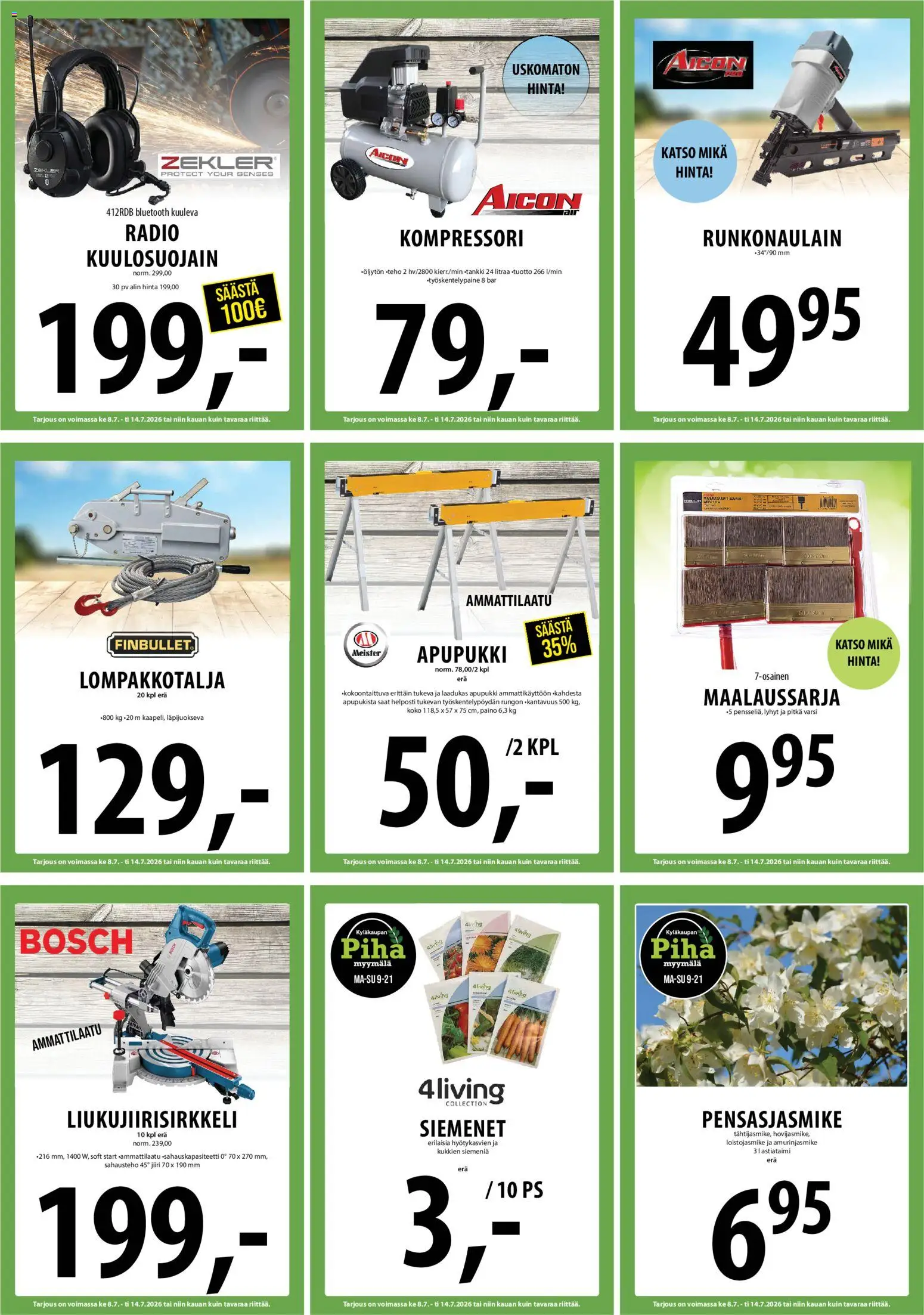 🛍️ Tuuri tarjoukset alkaen 08/07/2026 » Katso huipputarjoukset ja säästä jo tänään! 💰 | Suomi