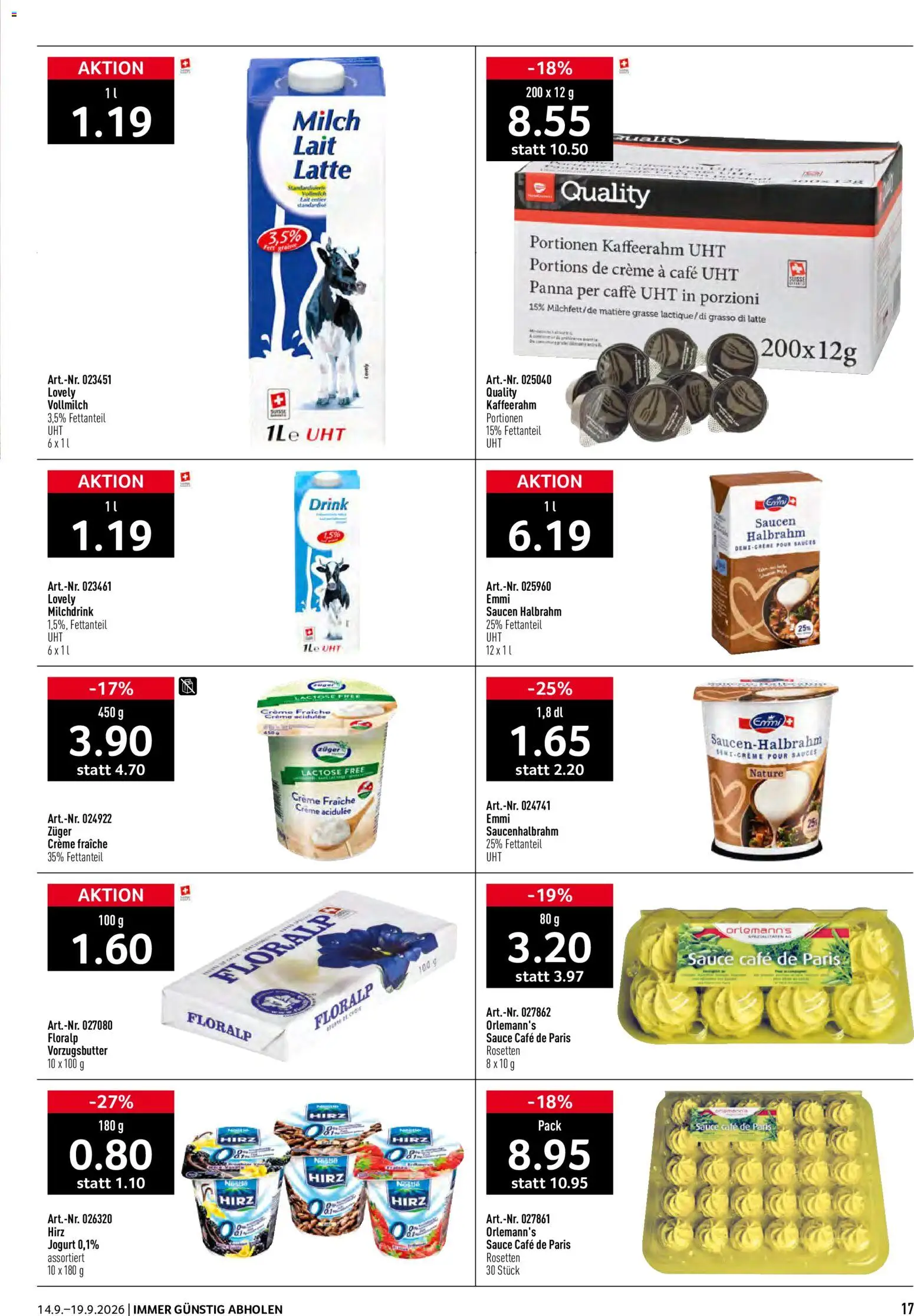 Prodega aktionen Prospekt in Schweiz