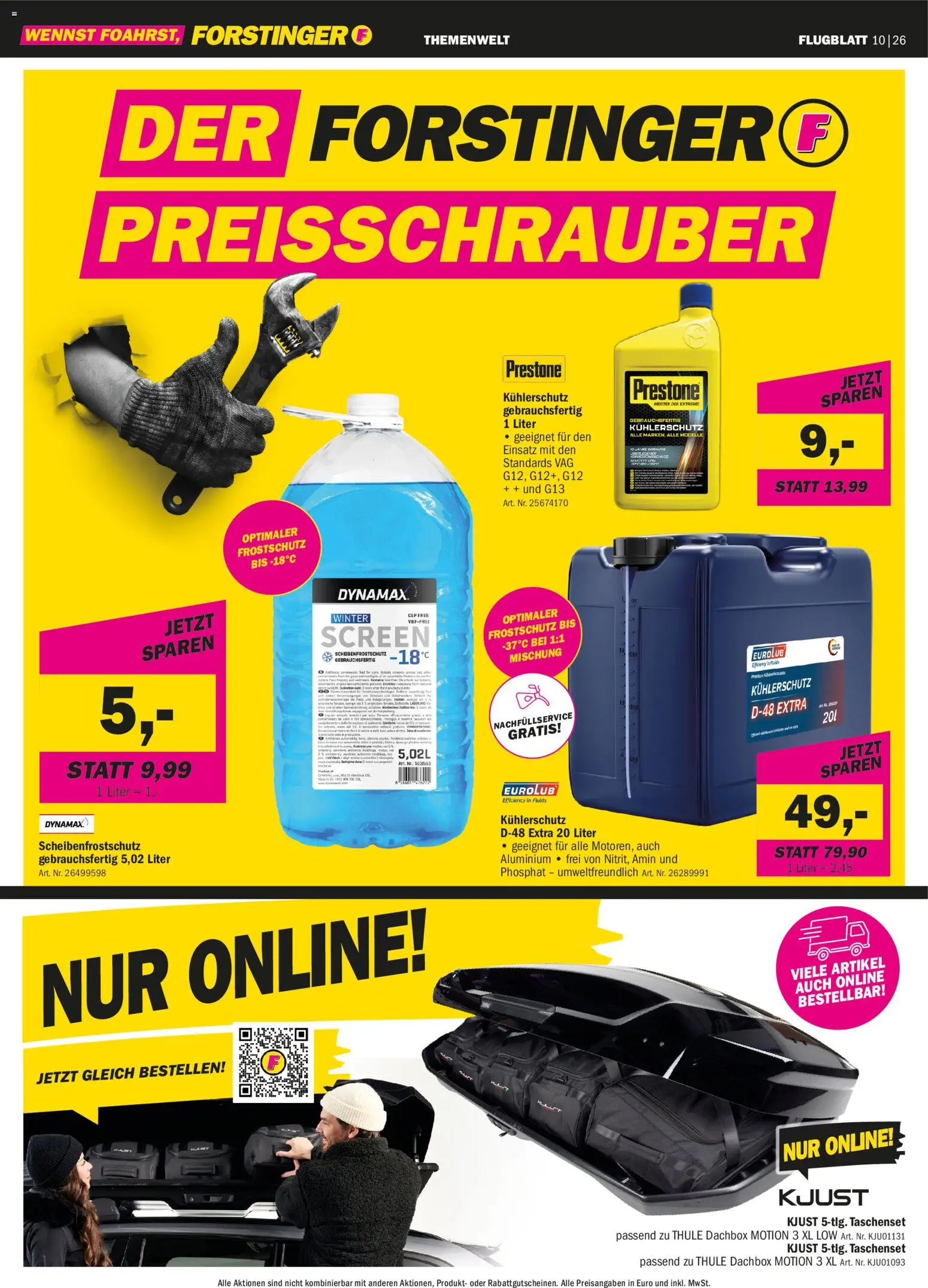 Forstinger Flugblatt Flugblatt in Österreich