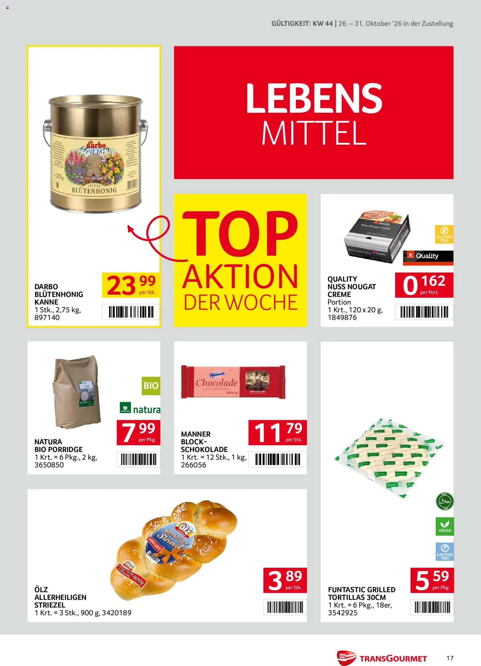 Transgourmet Flugblatt Flugblatt in Österreich