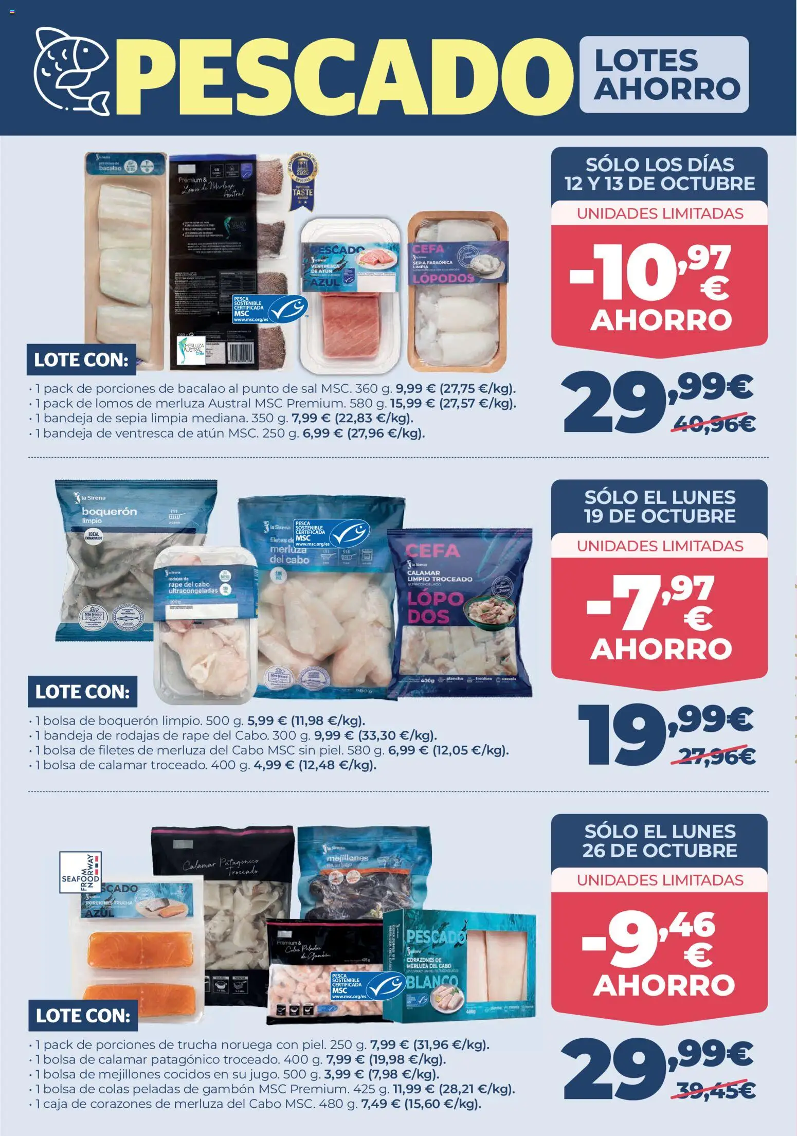 La Sirena folleto Folleto in España