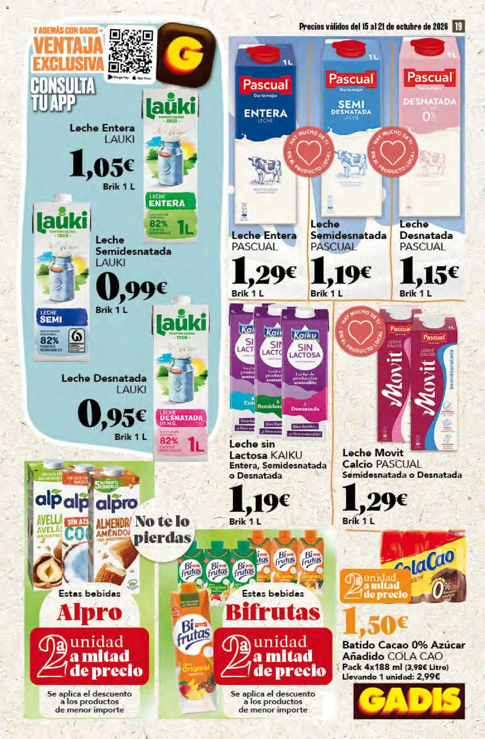 Gadis - folleto Folleto in España