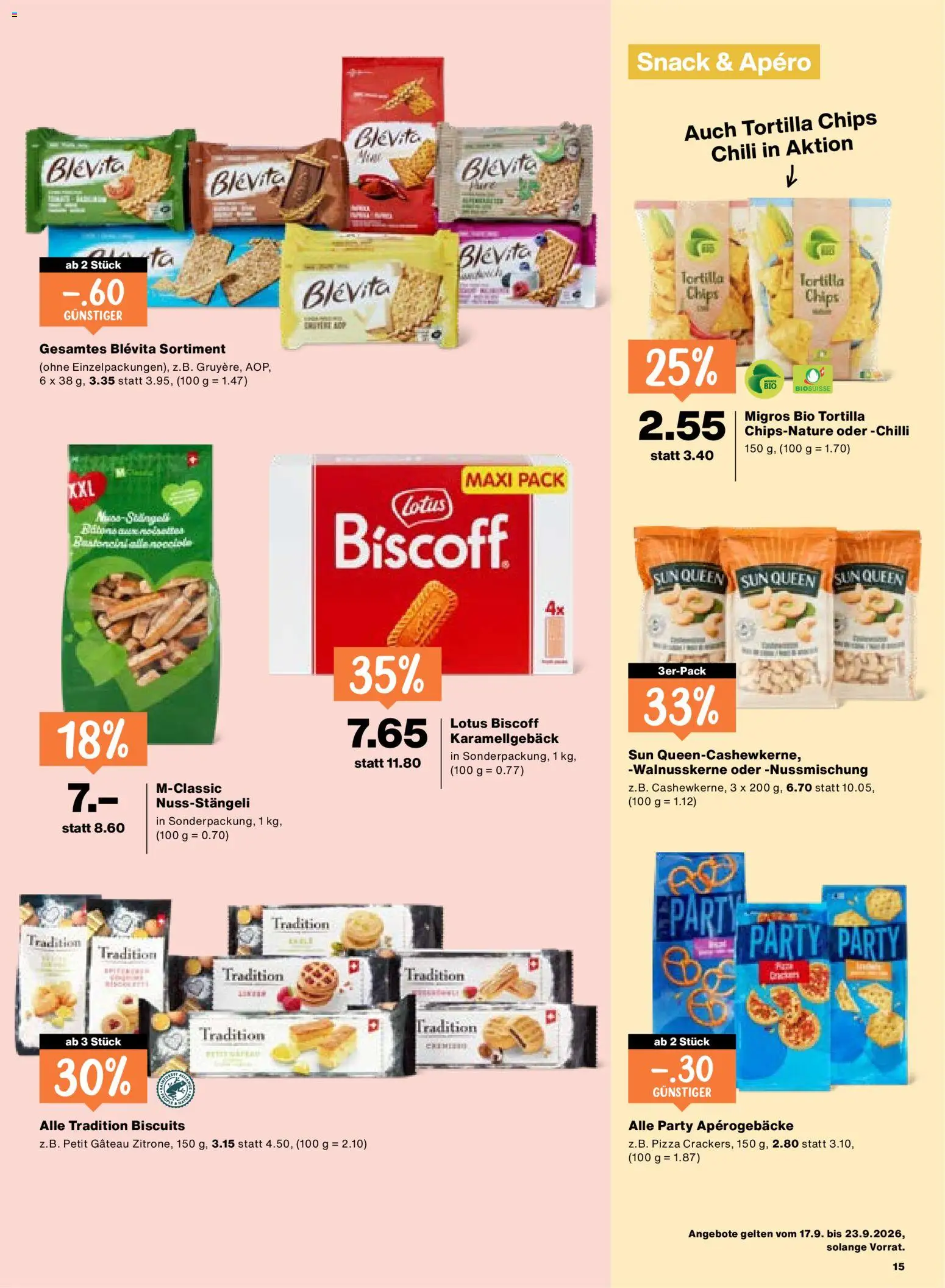 Migros aktionen Prospekt in Schweiz