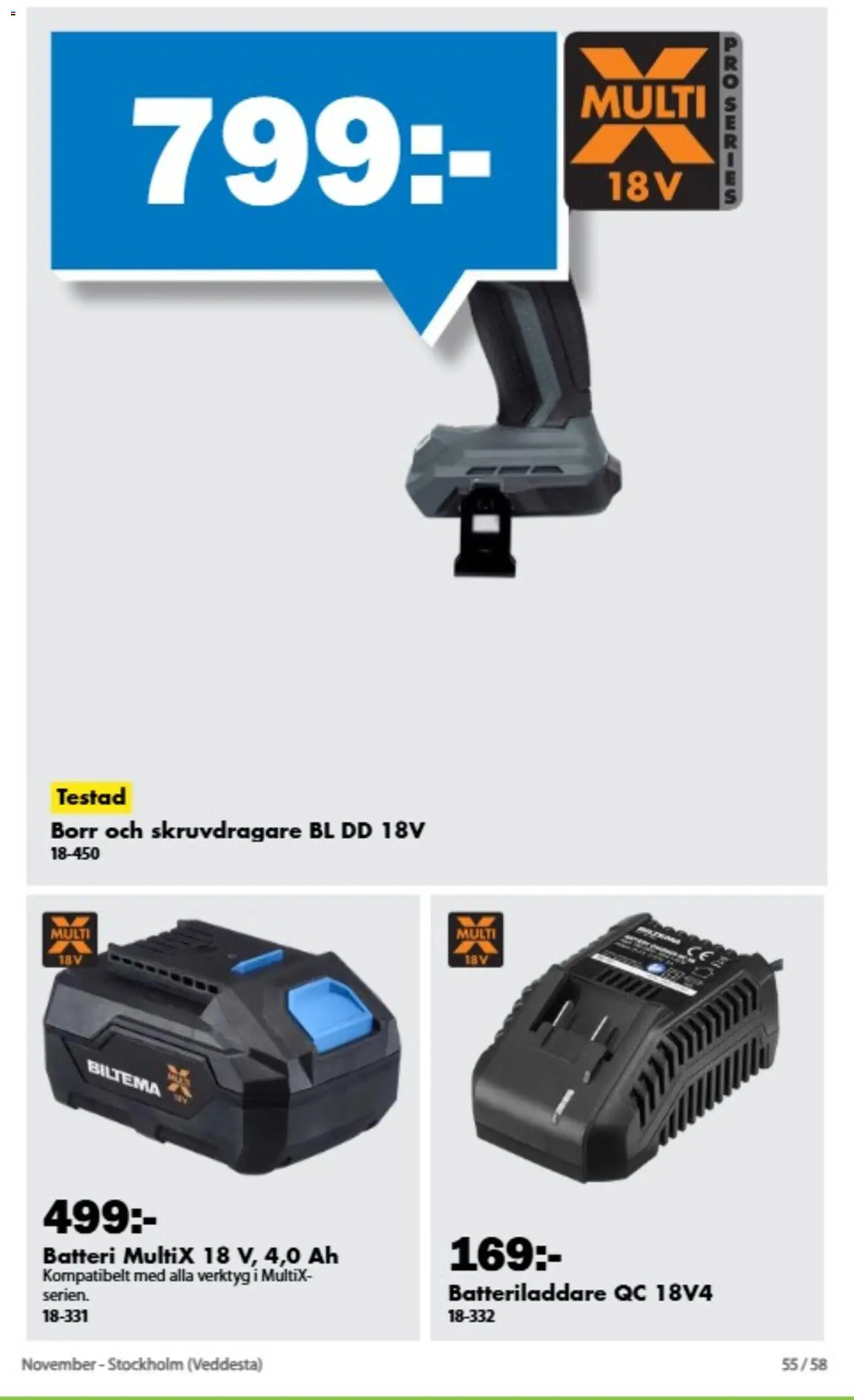 Biltema erbjudanden November Reklamblad in Sverige
