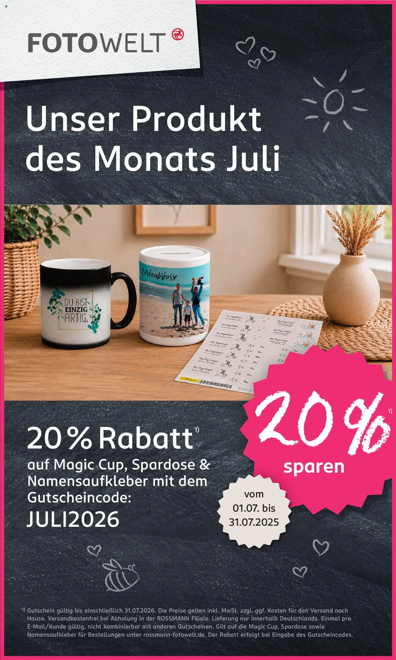 Rossmann Prospekt | 13.07.2026 | Wie erhält man einen begrenzten Rabatt? | Deutschland
