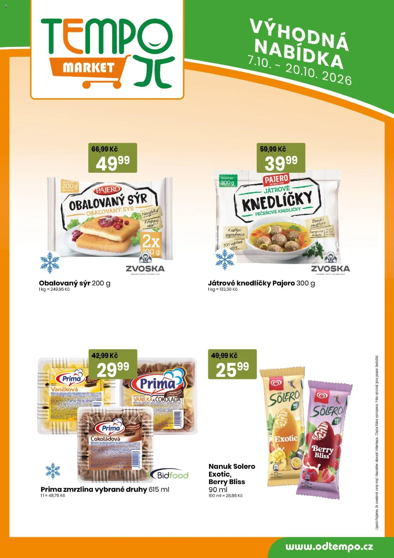 Tempo leták Leták in Česko